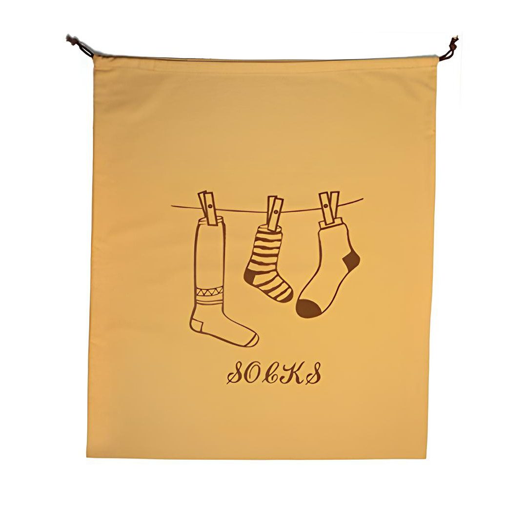 trendfinding Wäschesack Großer Design Wäschesack aus Baumwolle (1 St), Füllmenge ca. 15kg, Integrierte Kordel zum Aufhängen, zusammenfaltbar – Bild 2 von 2