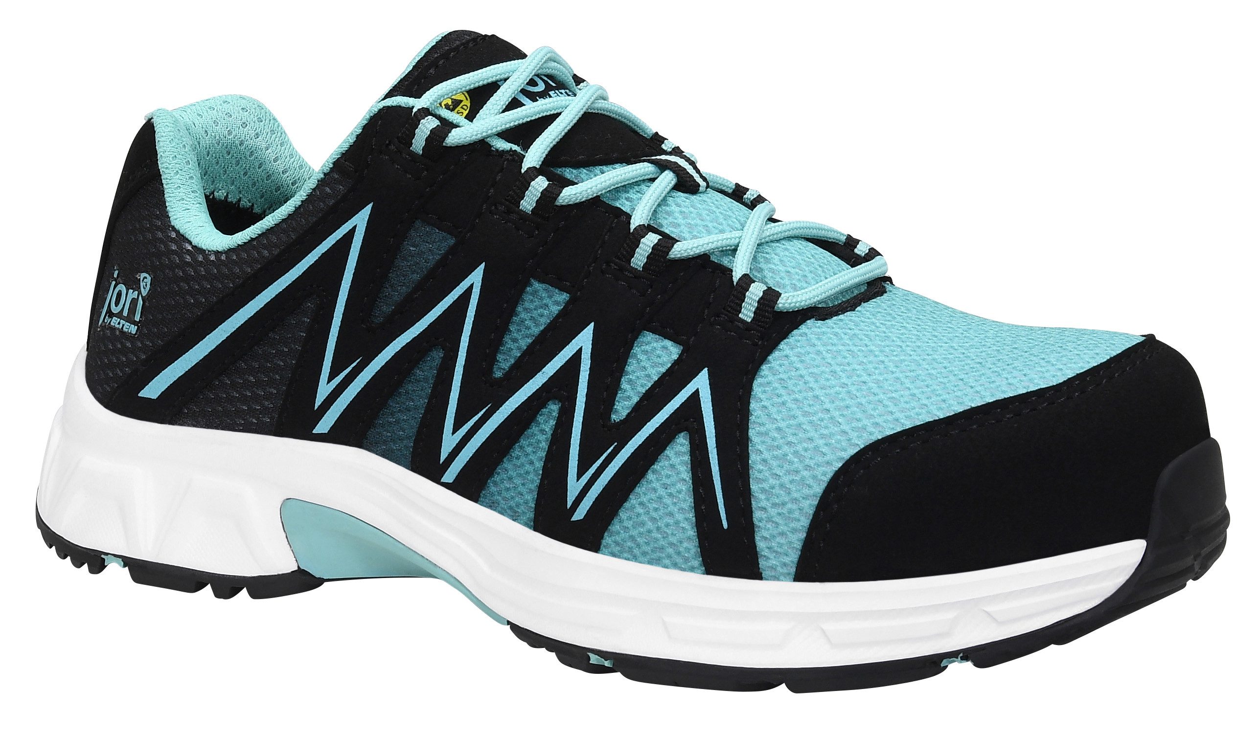 ELTEN jo_SPEEDY black-aqua Low ESD S1PS Sicherheitsschuh (Schuhkarton, Paar)