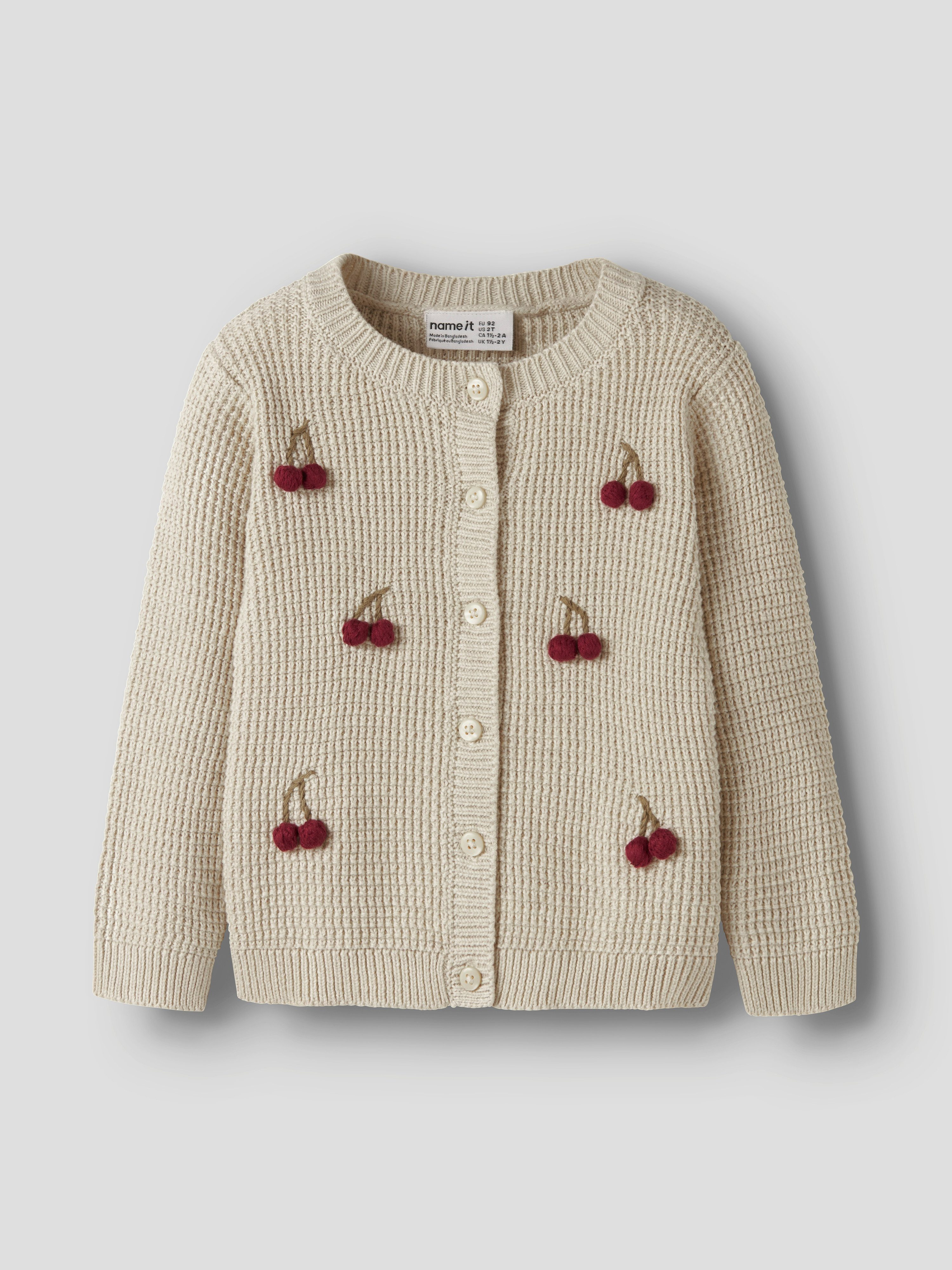 Name It Strickjacke NMFOSIE LS KNIT CARD BOX Baumwolle, regular fit