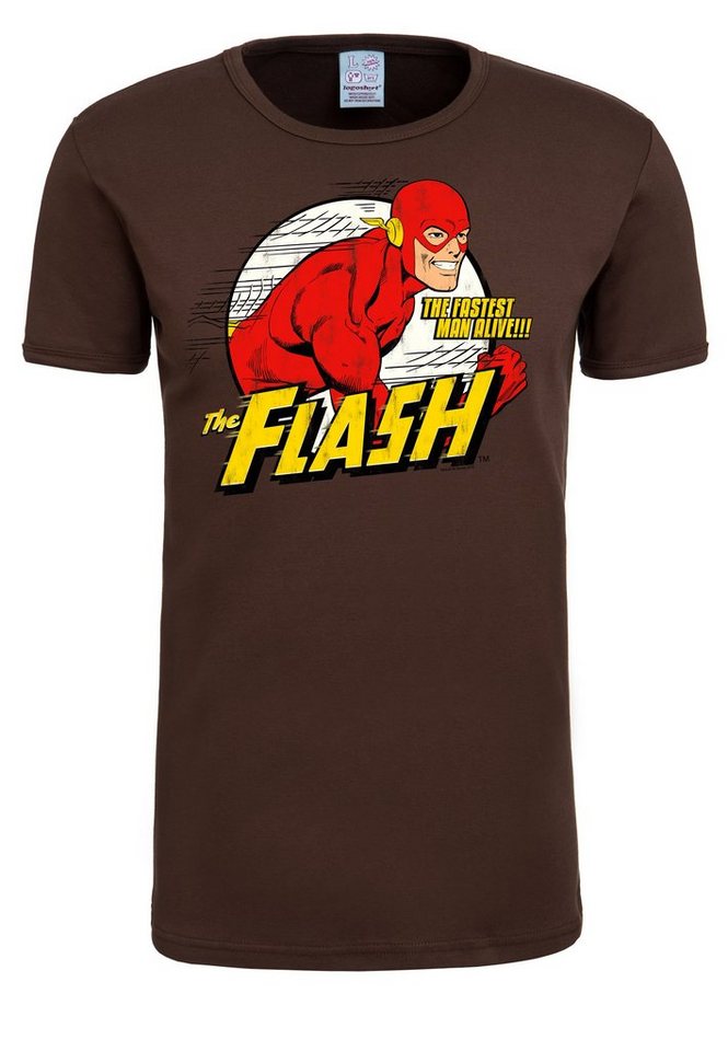 T-Shirt LOGOSHIRT Man Tolles T-Shirt für Alive Herren Flash-Print, Flash Logoshirt von Fastest tollem The The The mit
