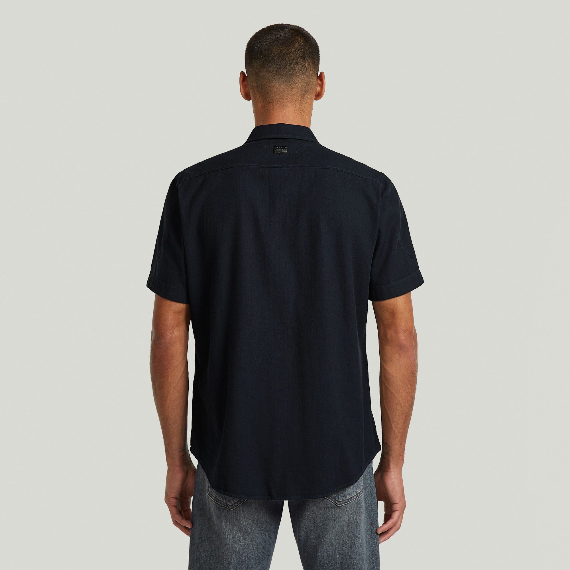 G-STAR Kurzarmhemd Marine Slim Shirt mit aufgesetzten Taschen – Bild 2 von 5