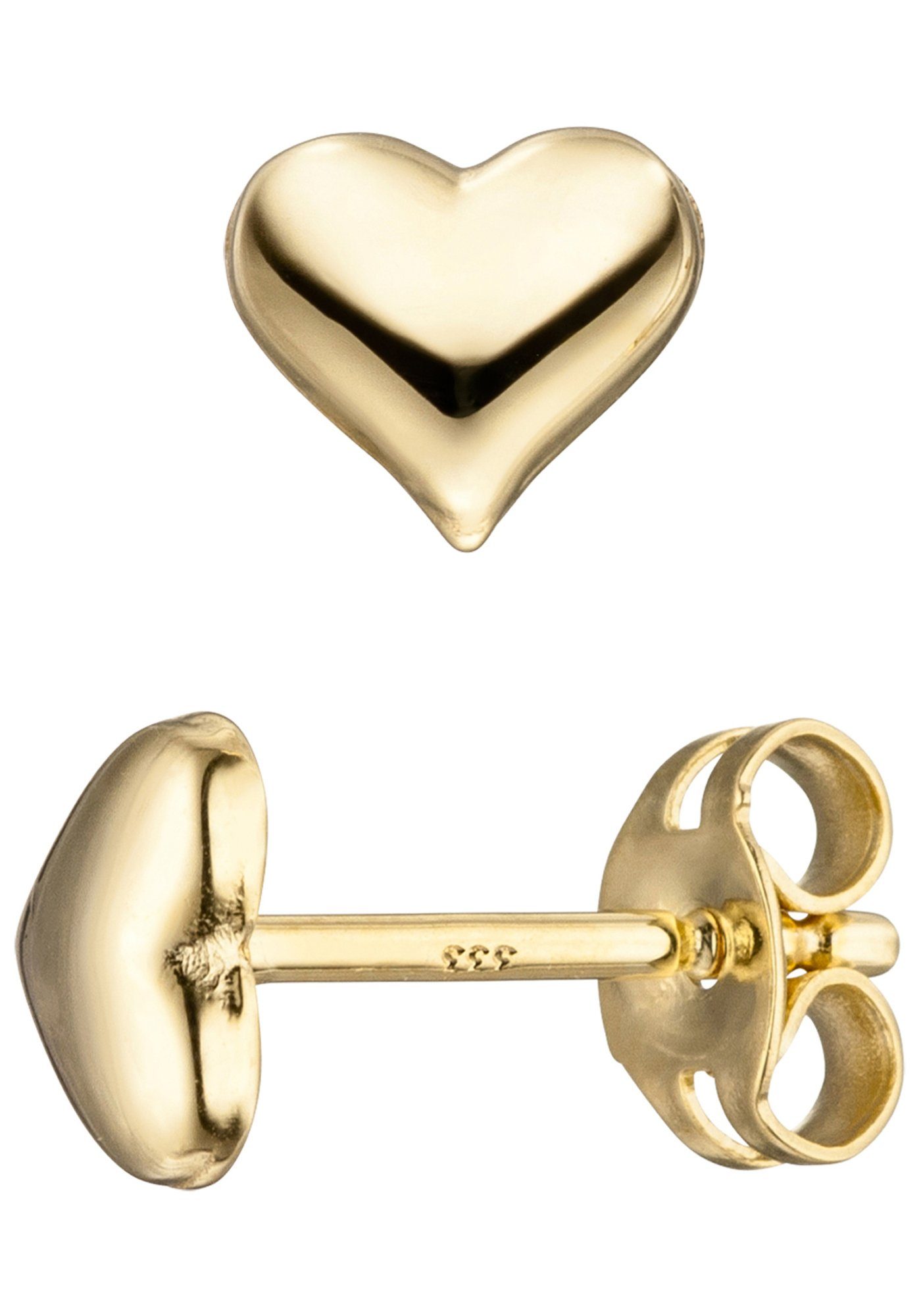 JOBO Paar Ohrstecker, Herz 333 Gold günstig online kaufen