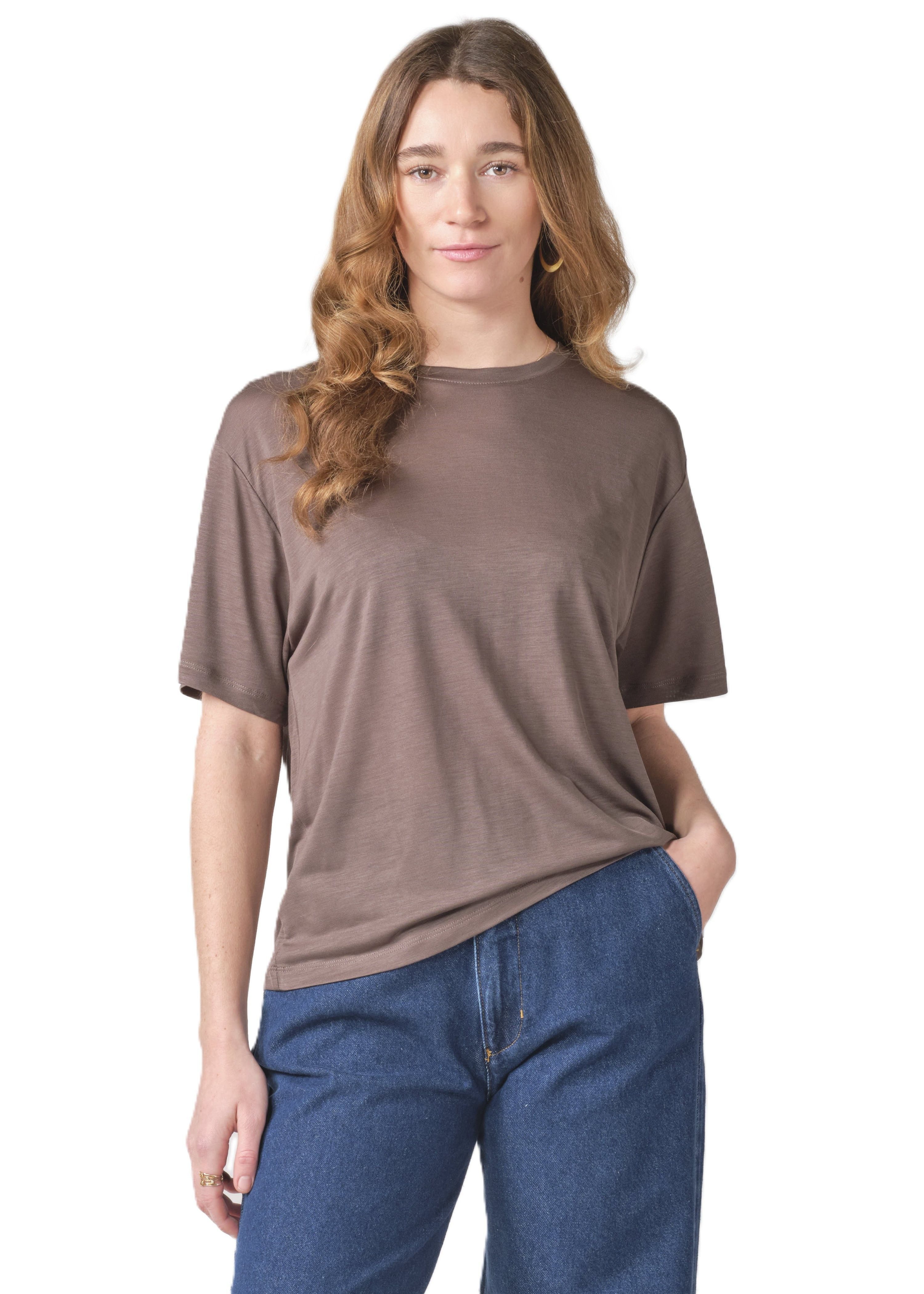 Klitmøller T-Shirt Rose lyocell tee