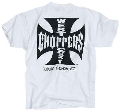 West Coast Choppers T-Shirt »WCC OG Cross Black on White«