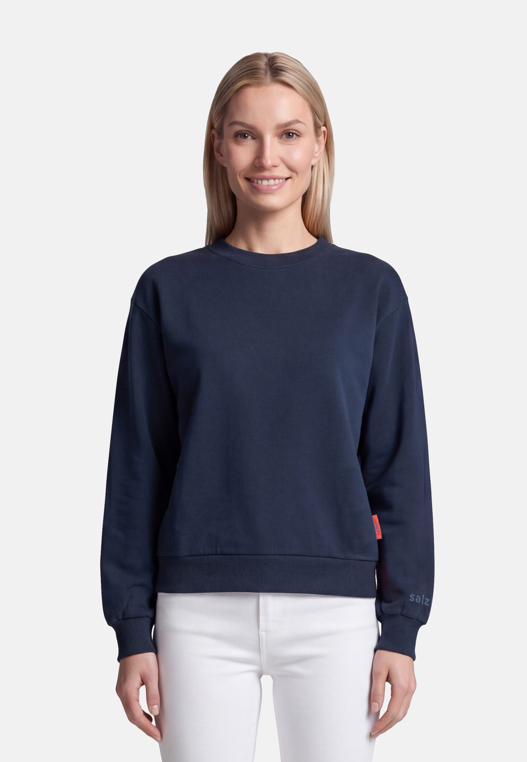 salzhaut Longpullover AGEWEREN Damen Relaxed-Fit salzhaut – nordisch frisch, lässig und frech für jeden Tag! – Bild 3 von 5