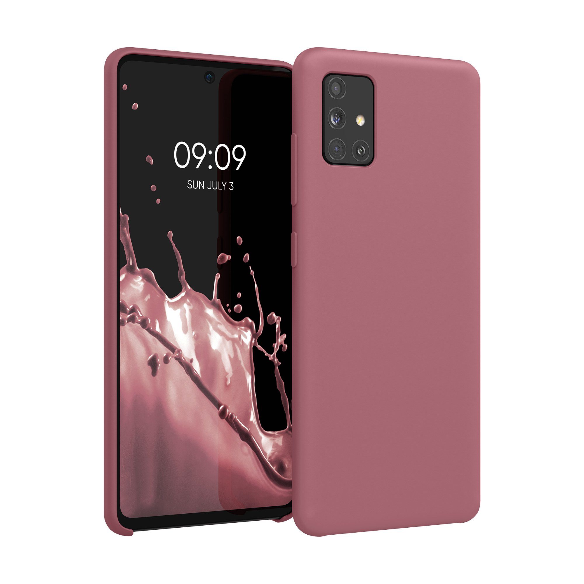 kwmobile Handyhülle Handyhülle für Samsung Galaxy A51 Hülle, Weiches Handy Silikon Case - Schutzhülle Cover