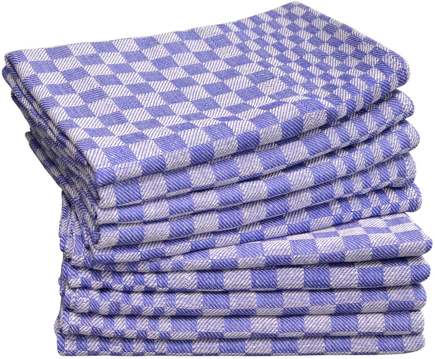 Dyckhoff Geschirrtuch Halbleinen Grubentuch, kariert, 55% Baumwolle, 45% Le günstig online kaufen