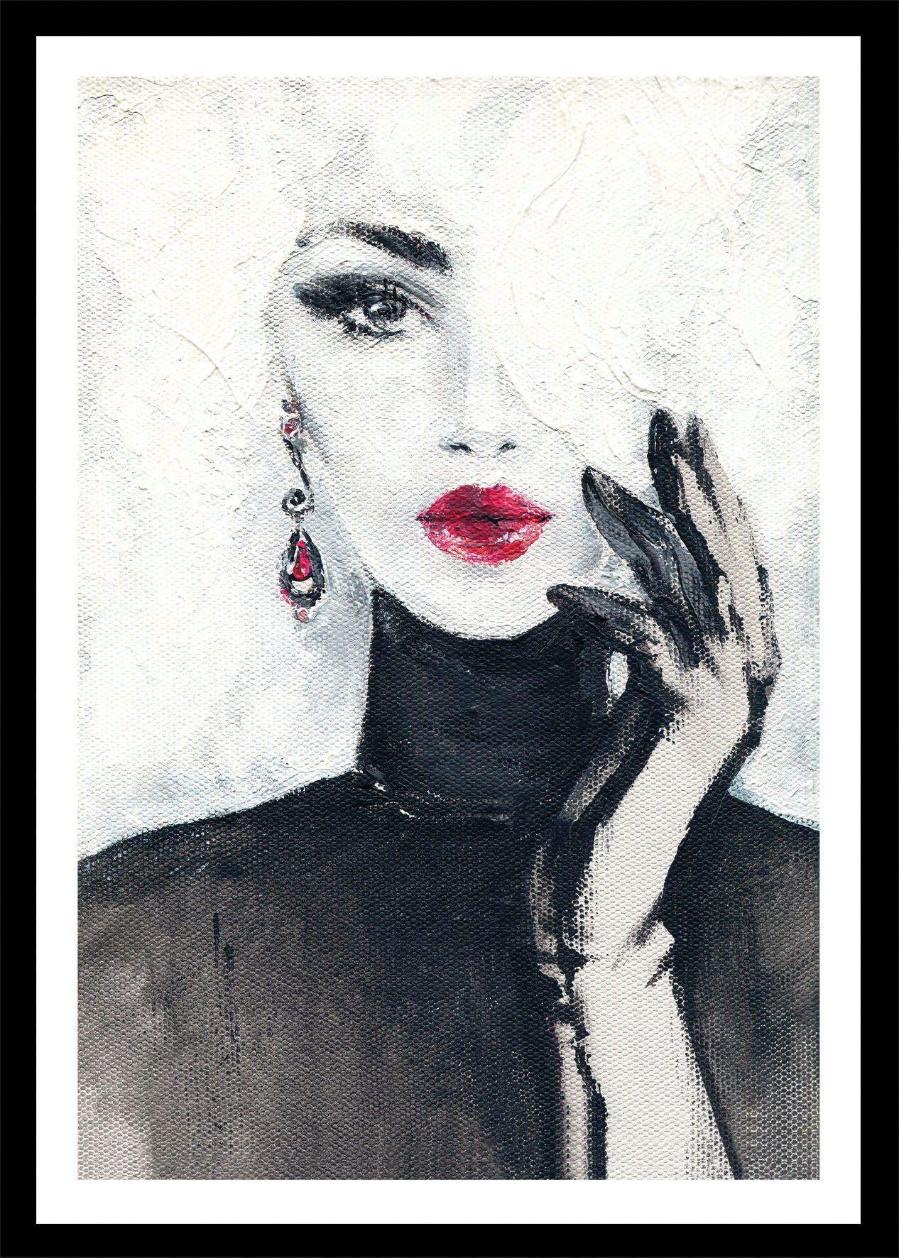 Bönninghoff Bild mit Rahmen, Fashion, Frau (1 St), BxH: 50x70 cm günstig online kaufen