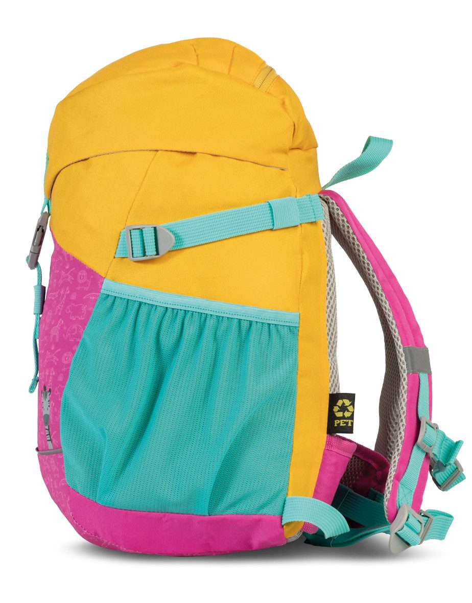 fabrizio® Kinderrucksack Fabrizio Kinderrucksack bunt mit reflektierenden Details
