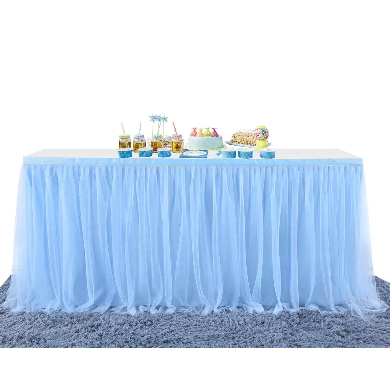 blau Babyparty, GelldG Taufe, für Hochzeitstische Tischdecke Tischröcke Tischdekoration,