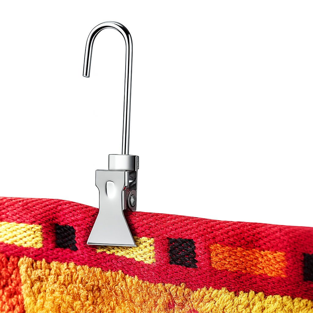 VABIONO Handtuchklemme Aufhängeclips Handtuchaufhänger Aufhänger Handtuchclips Edelstahl, Für Ordnung in Küche, Bad, Keller und Werkstatt - Kostenloser Versand – Bild 4 von 4