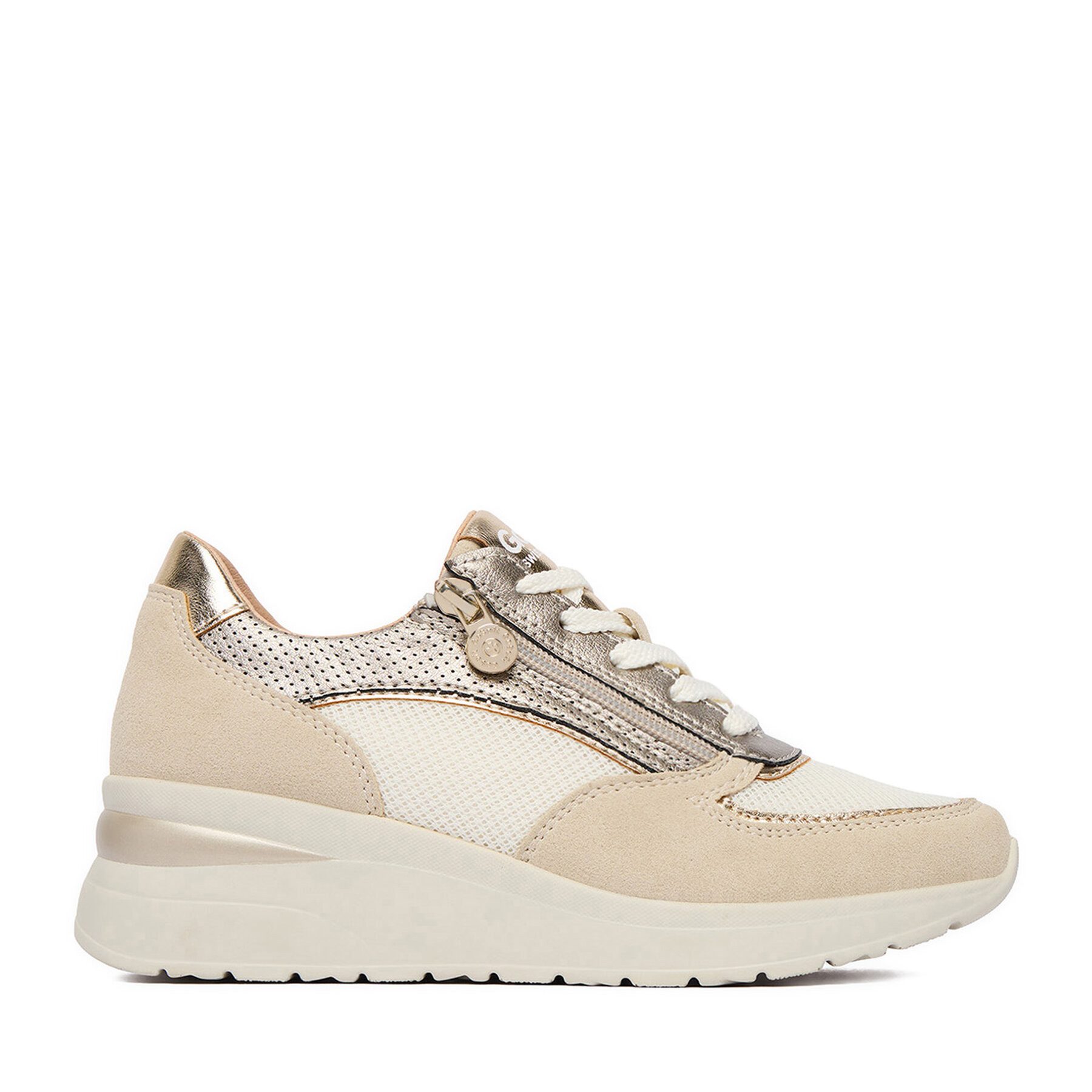 Go Soft Go Soft Damen Turnschuhe Beige Walkingschuh