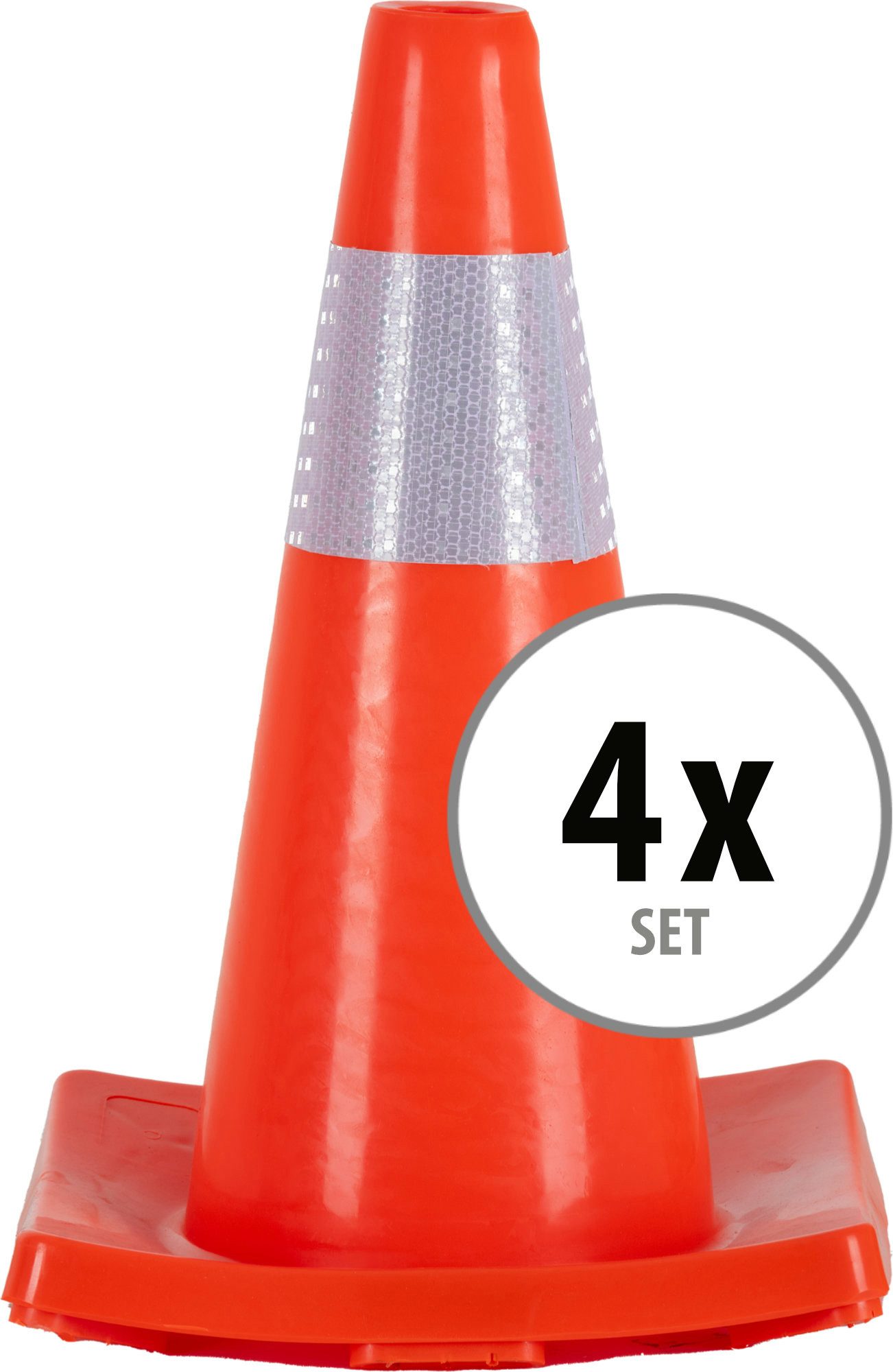 Markierungshütchen LK-450 Leitkegel aus Kunststoff - Warnkegel 45 cm hoch - Orange