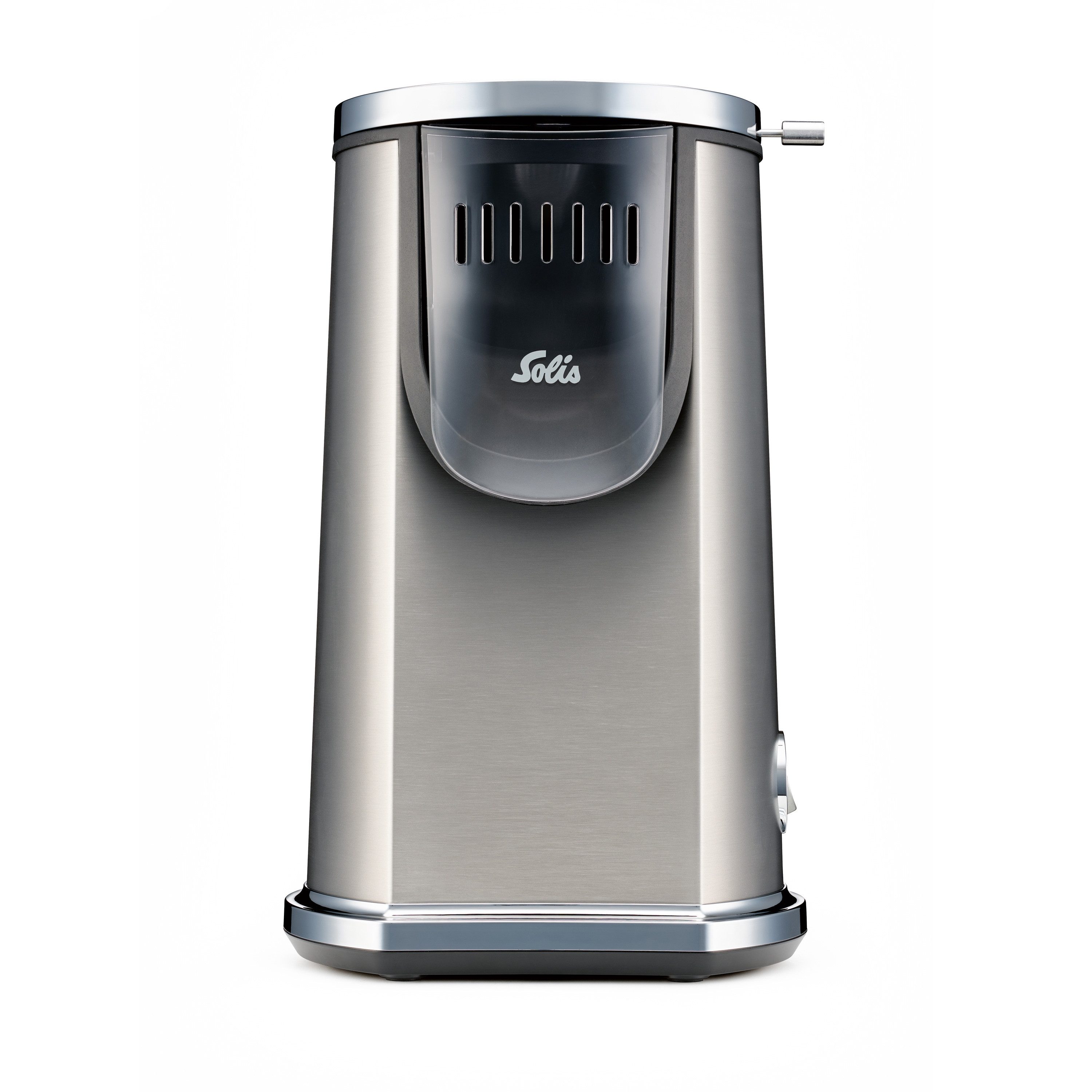 SOLIS OF SWITZERLAND Popcornmaschine Pop & Fun, Typ 8504, mit 2 in 1 Messlöffel & Butterschmelzer, LED