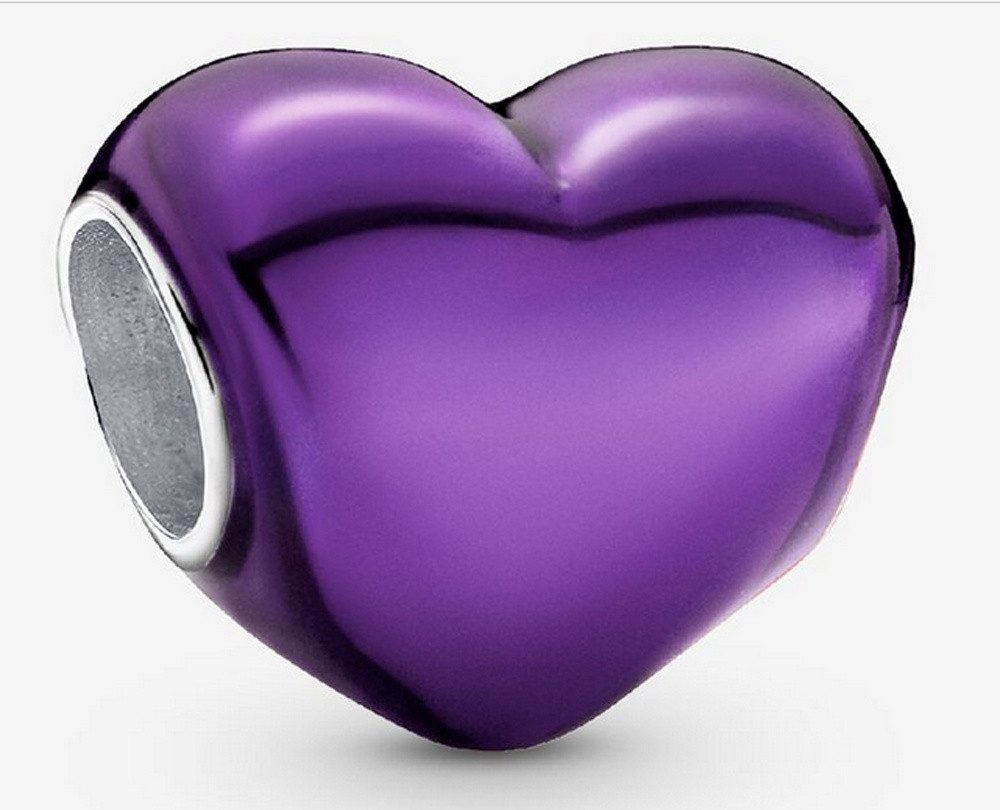 Pandora Charm-Einhänger Pandora Moments Violettes Metallic-Herz Charm 793337C01 (1-tlg)