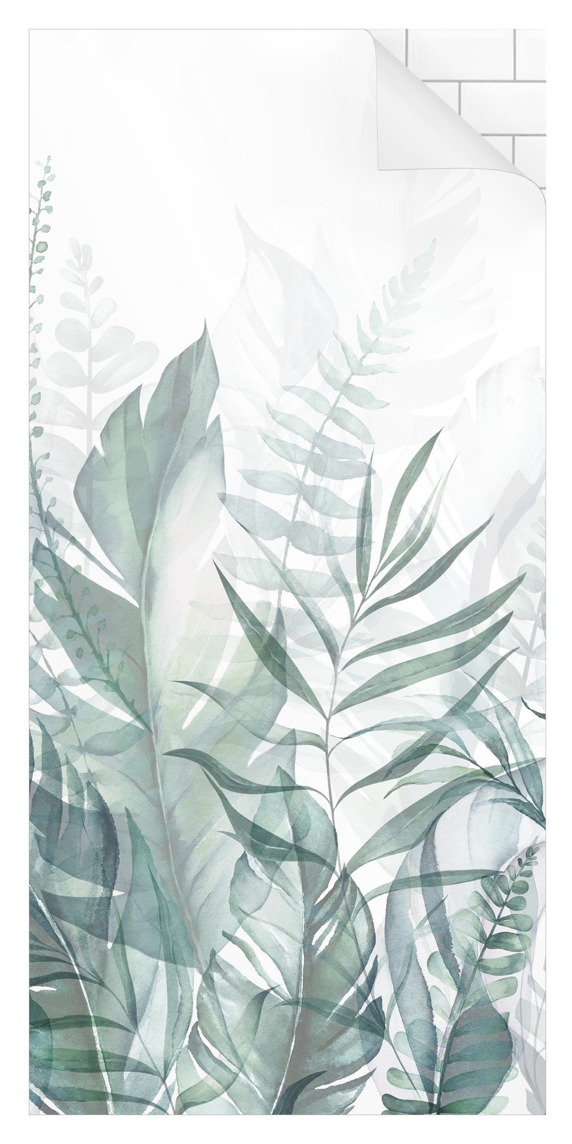 Bilderdepot24 Duschrückwand Aquarell grün Duschrückwand ohne günstig online kaufen