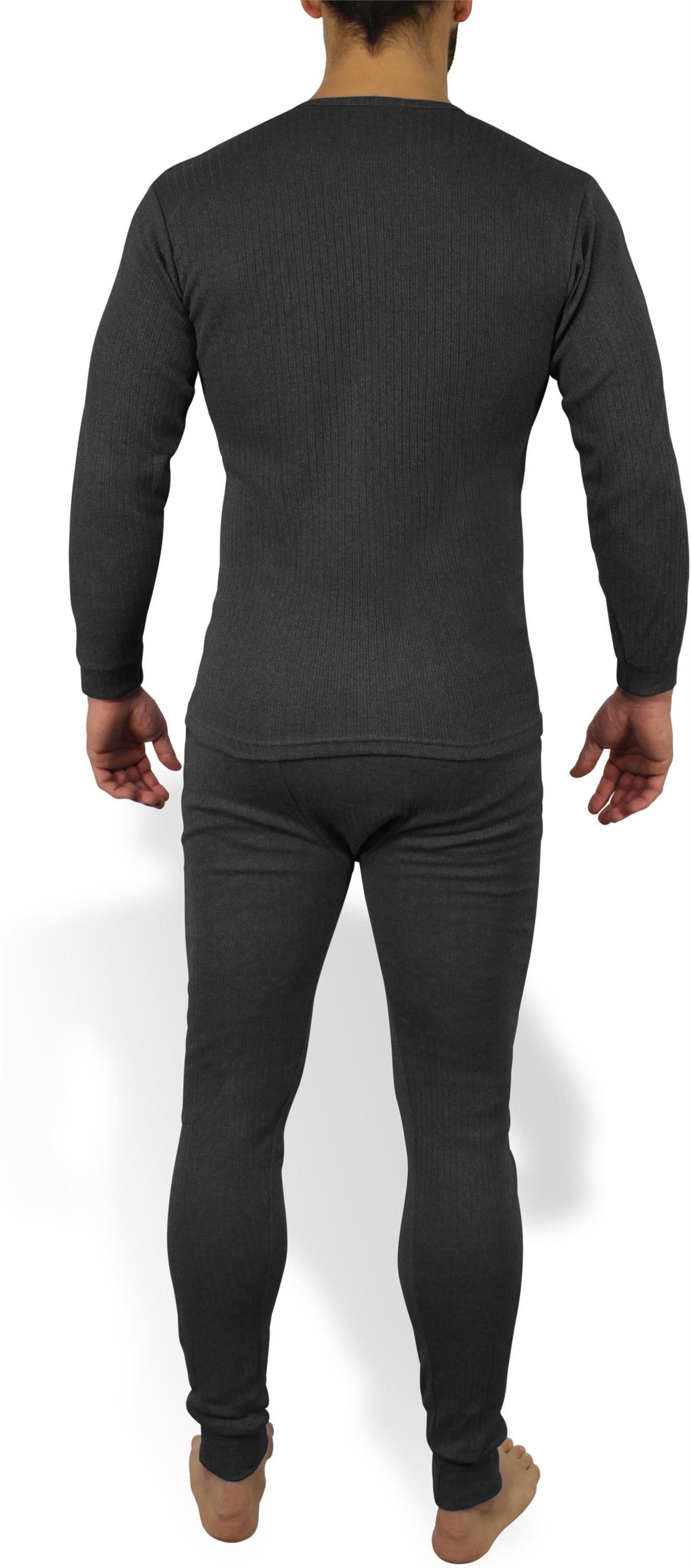 normani Thermounterhemd Thermo Unterwäsche Garnitur Herren Thermowäsche-Set Langarmshirt und Hose