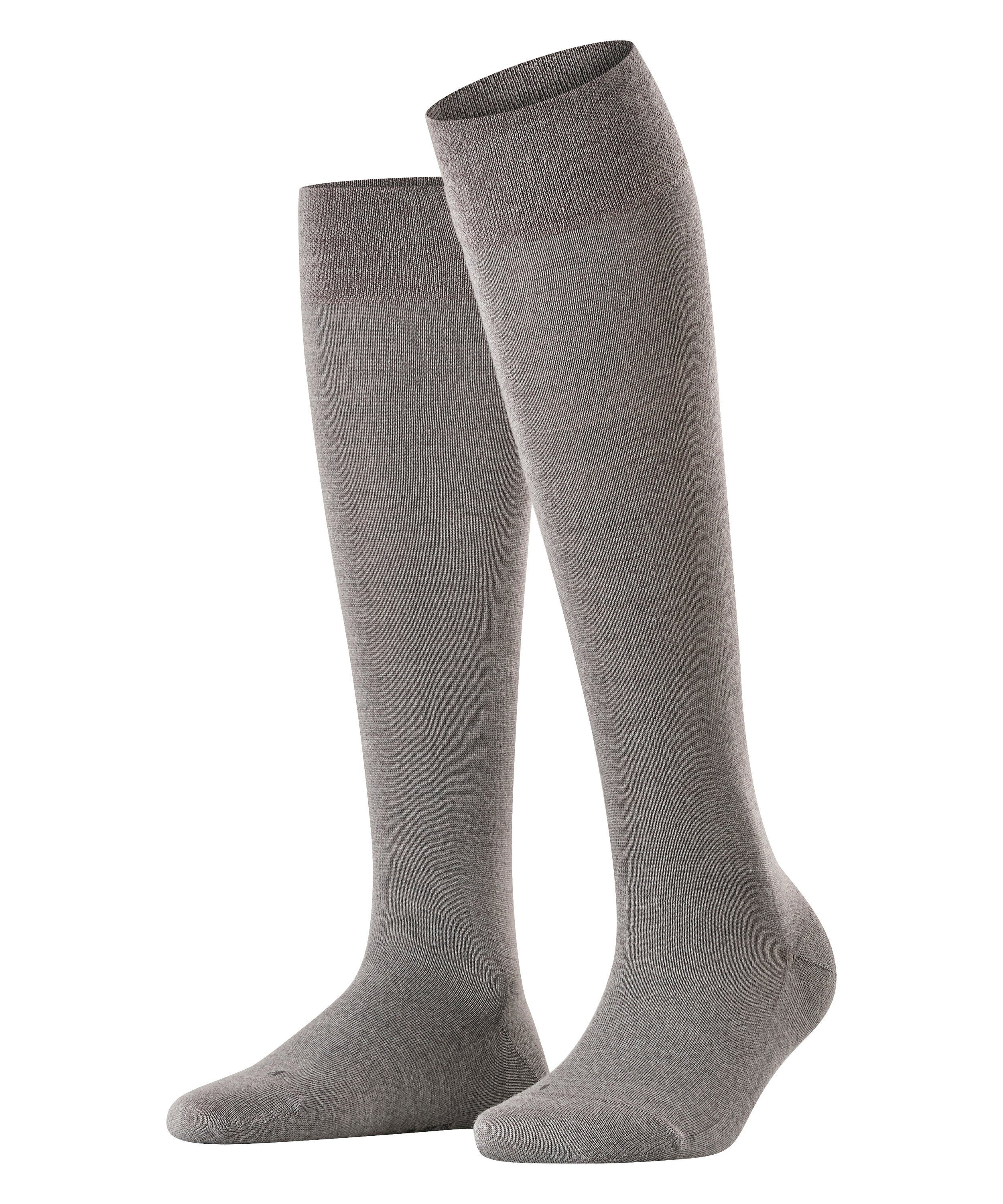 FALKE Kniestrümpfe Sensitive Berlin (1-Paar) für Diabetiker geeignet light grey mel. (3830)