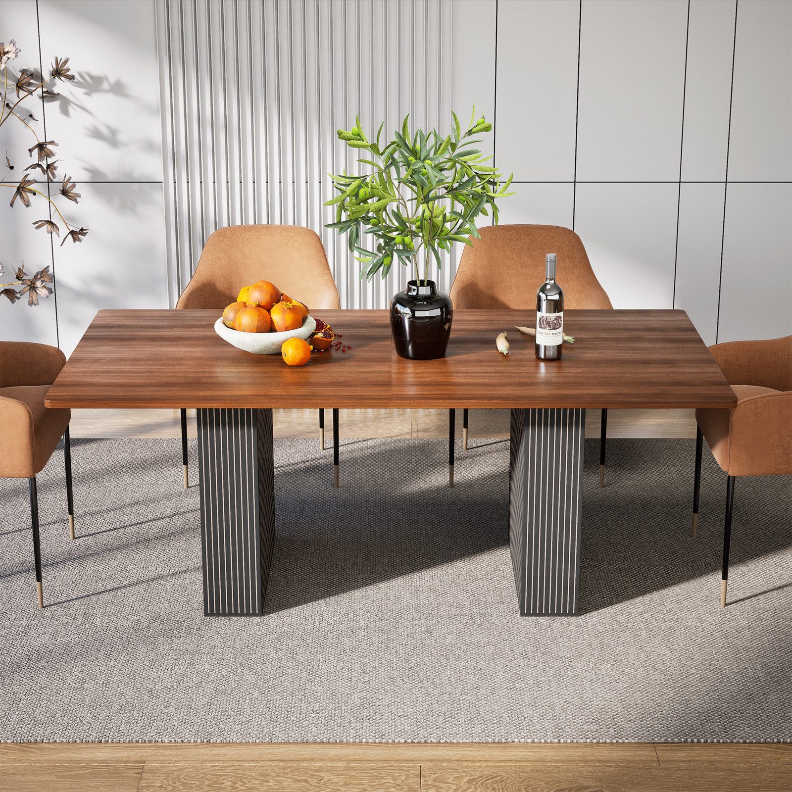 TWSOUL Esstisch Esszimmertisch 160 x 80 cm für 6–10 Personen,Küchentisch günstig online kaufen