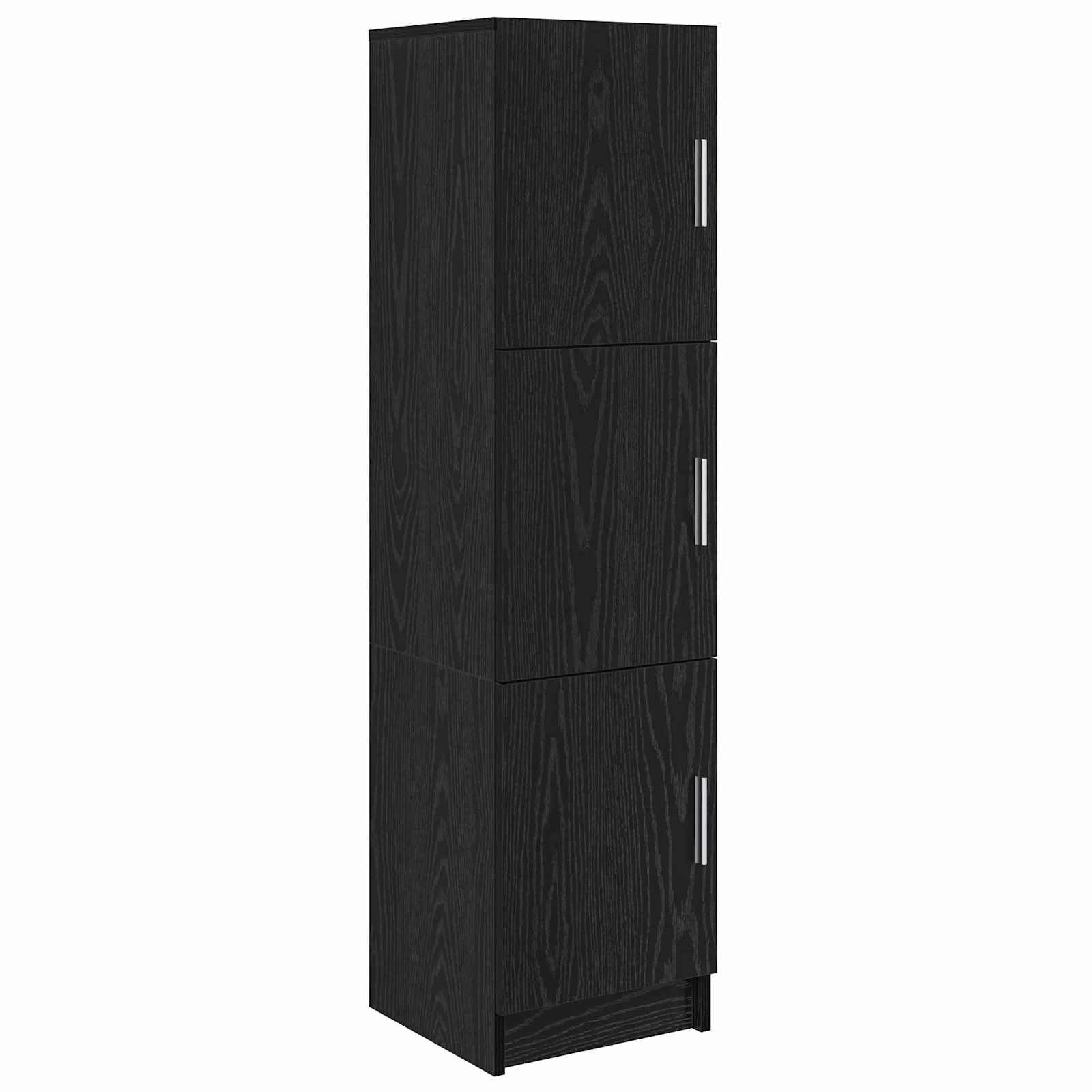 vidaXL Highboard Highboard Schwarz Eichen-Optik 31,5 x 32 x 122,5 cm (1 St)