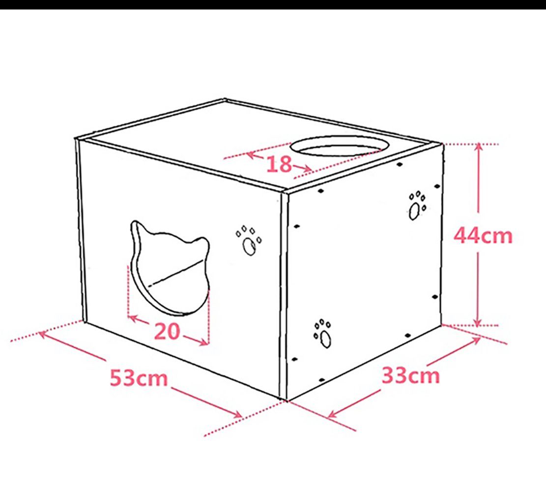 CatS Design Katzen-Wandregal CatS Design "Wandpark" Katzen Wandhöhle F2, hochwertig solider holz Designmöbel-Extreme starke Konstruktion