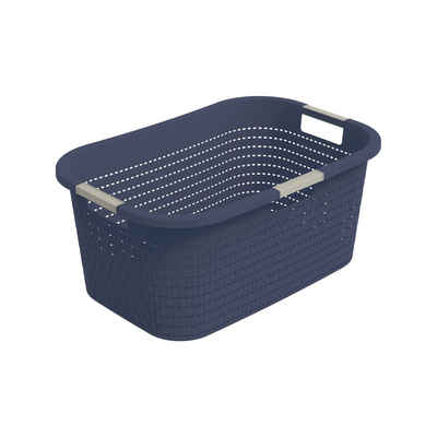 ROTHO Wäschekorb Country Wäschekorb 40l, Kunststoff (PP) BPA-frei, Löcher an den Seiten ermöglicht Luftzirkulation innerhalb der Wäschebox
