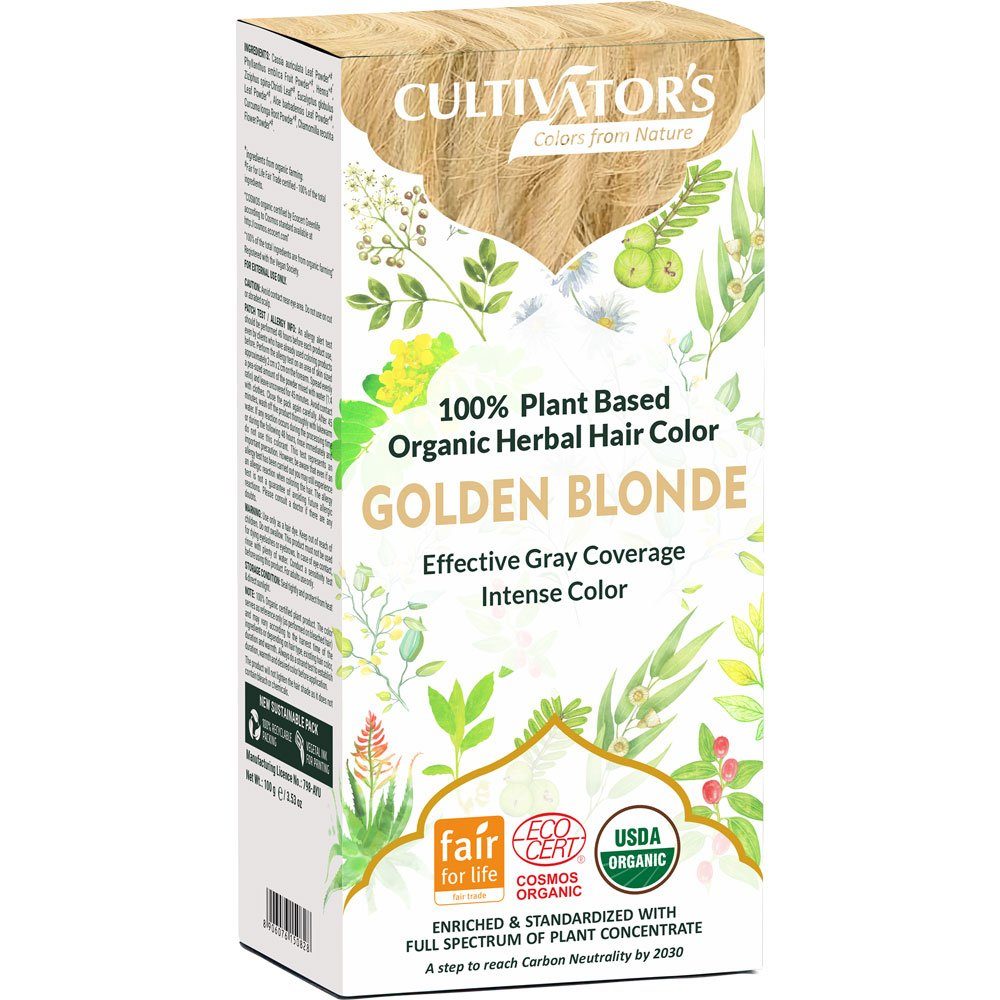 g Cultivators 100 Gold, Haarfarbe Organische Pflanzen Goldblond,