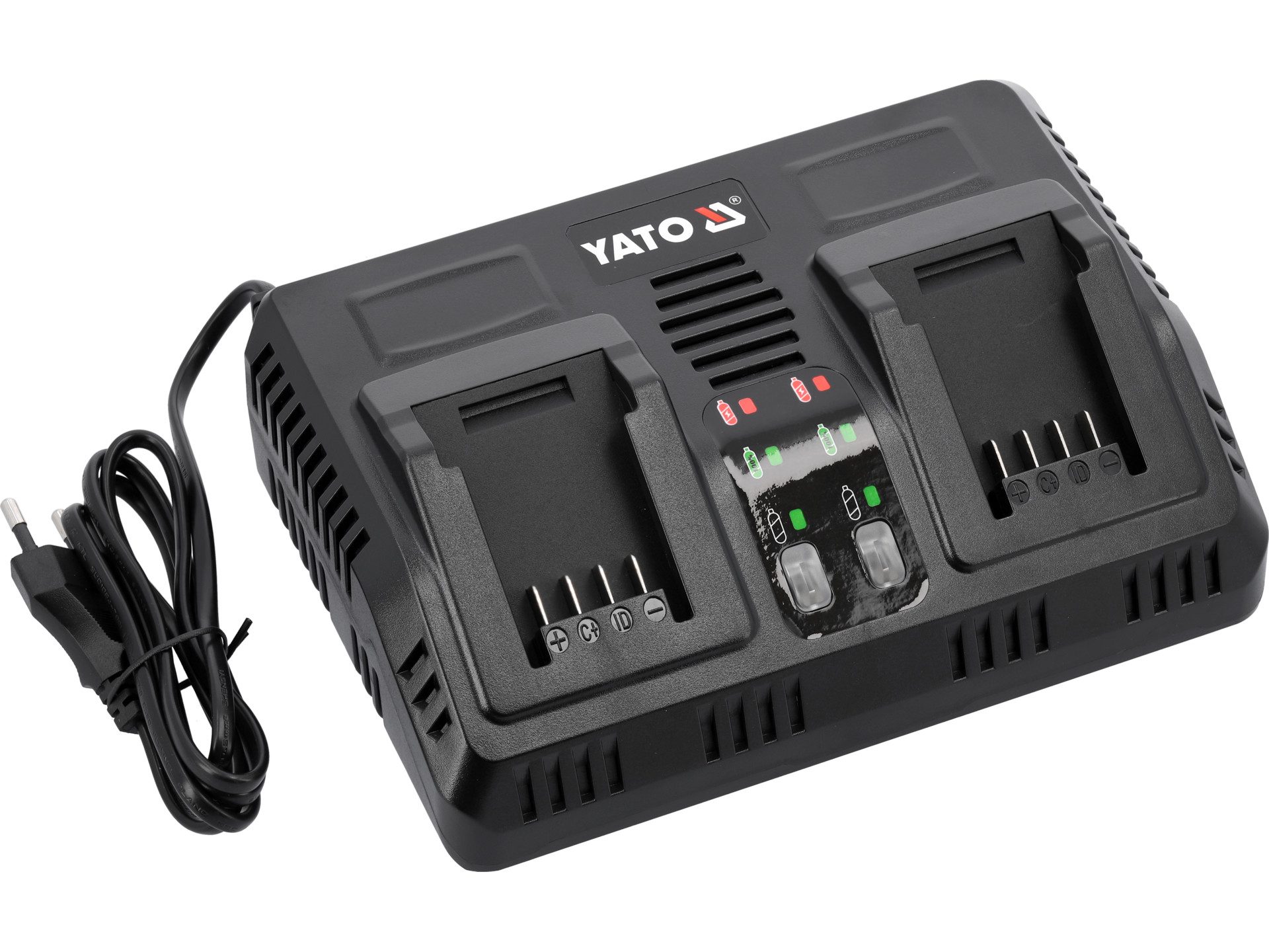 Yato YATO Doppelladegerät 18V 2.2a Werkzeug-Akku-Ladetechnik (YATO Doppelladegerät 18V 2.2a, YATO Doppelladegerät 18V 2.2a)