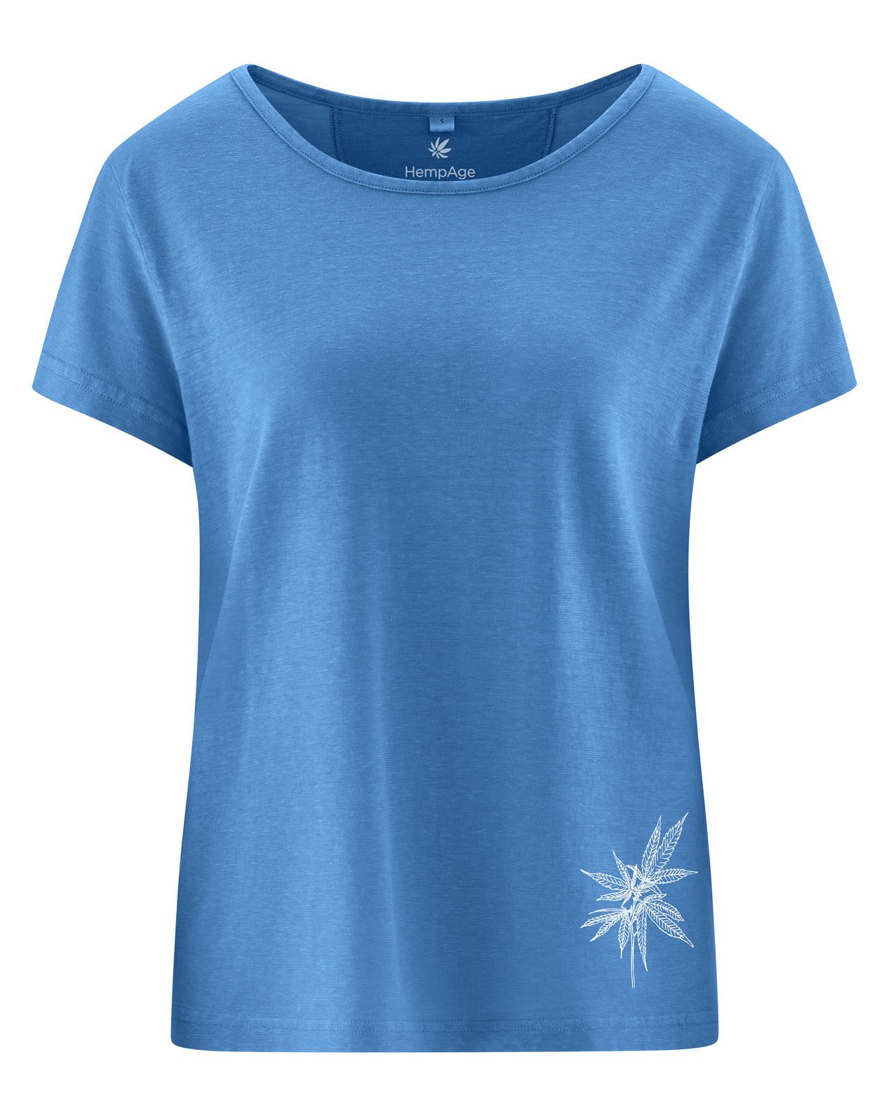 T-Shirt T-shirt mit Hanfprint Hanf/Biobaumwolle - Casual Fit