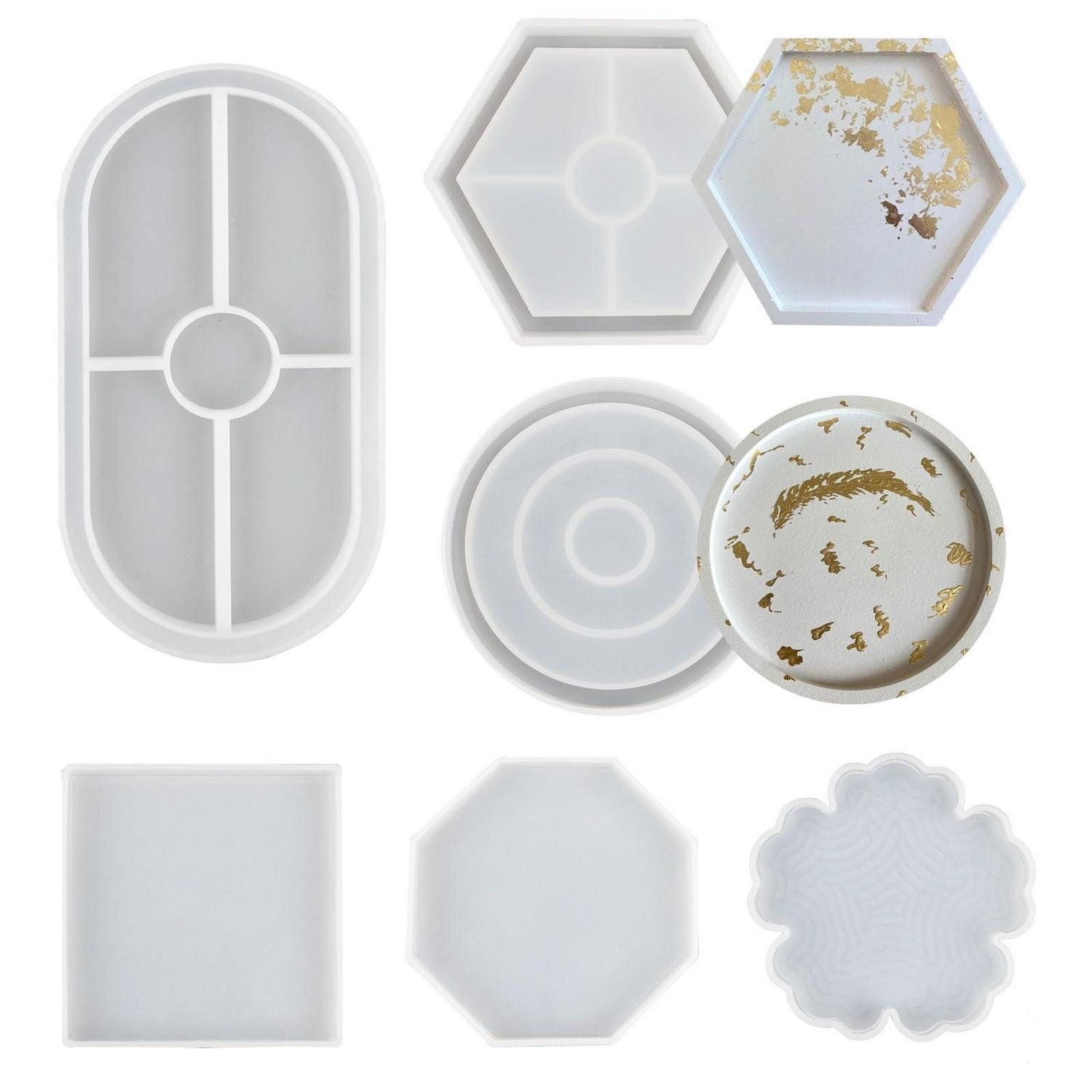 LuxusKollektion Silikonform Silikon Untersetzer Form 6er Set, (6-tlg)
