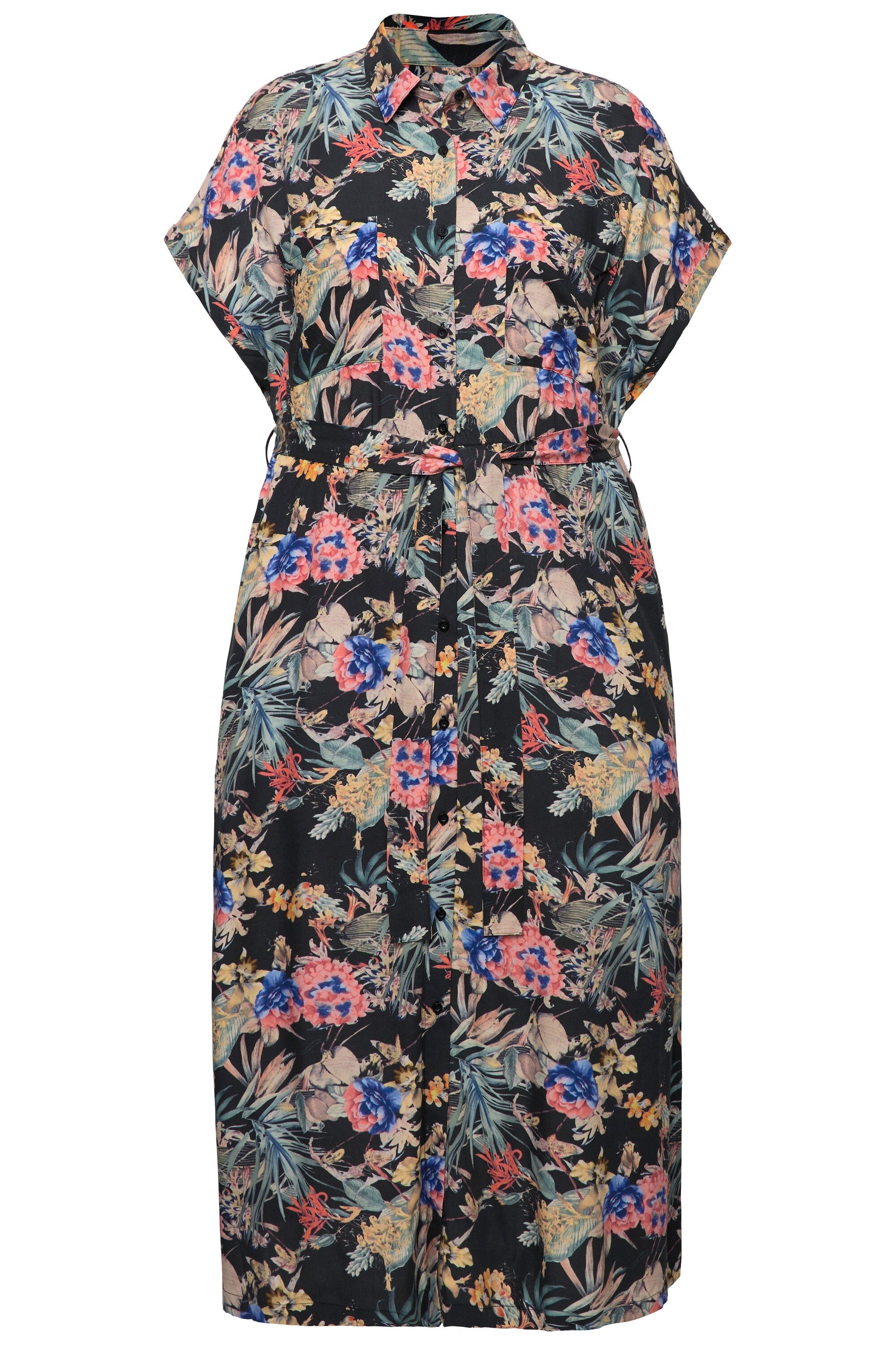 Studio Untold Jerseykleid Maxikleid oversized Tropical-Print günstig online kaufen