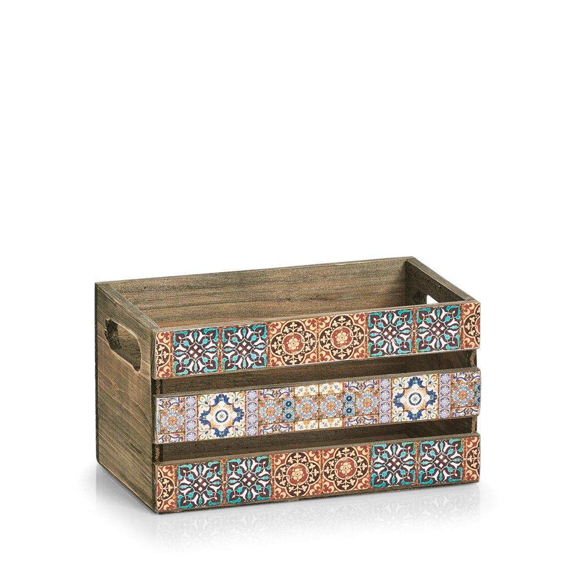 Aufbewahrungskorb 14 Zeller cm "Mosaik, 24 Deko-Kiste Present x 13,5 Holz, x