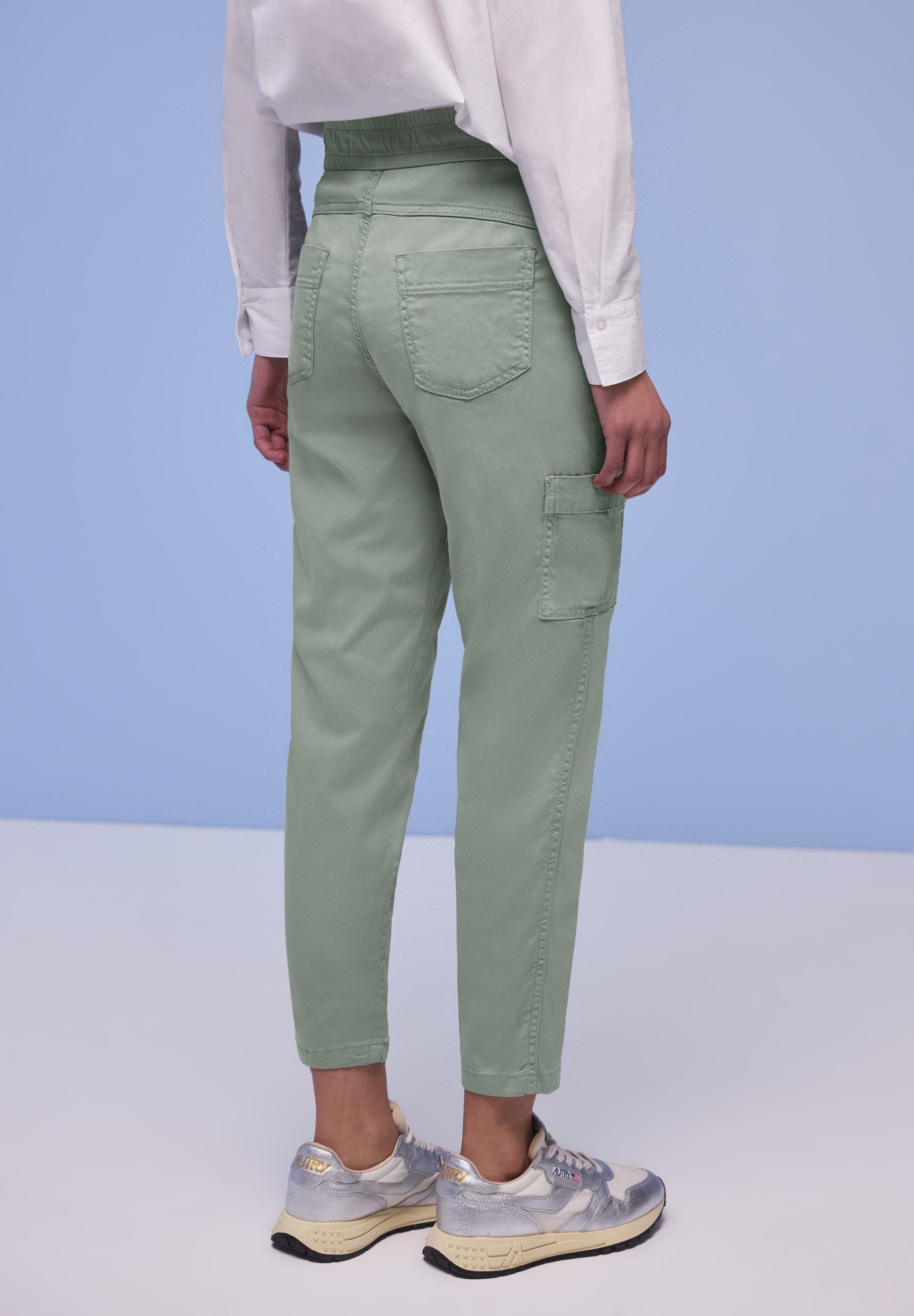 STREET ONE Jogger Pants Style Bonny mit Cargo-Taschen und Kordelzug