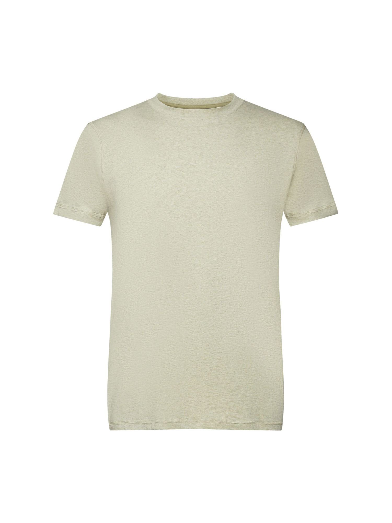 Baumwolljersey GREEN T-Shirt (1-tlg) T-Shirt Esprit LIGHT aus