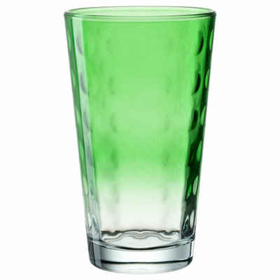 LEONARDO Becher Optic, Hellgrün, 540 ml, Kalk-Natron-Glas