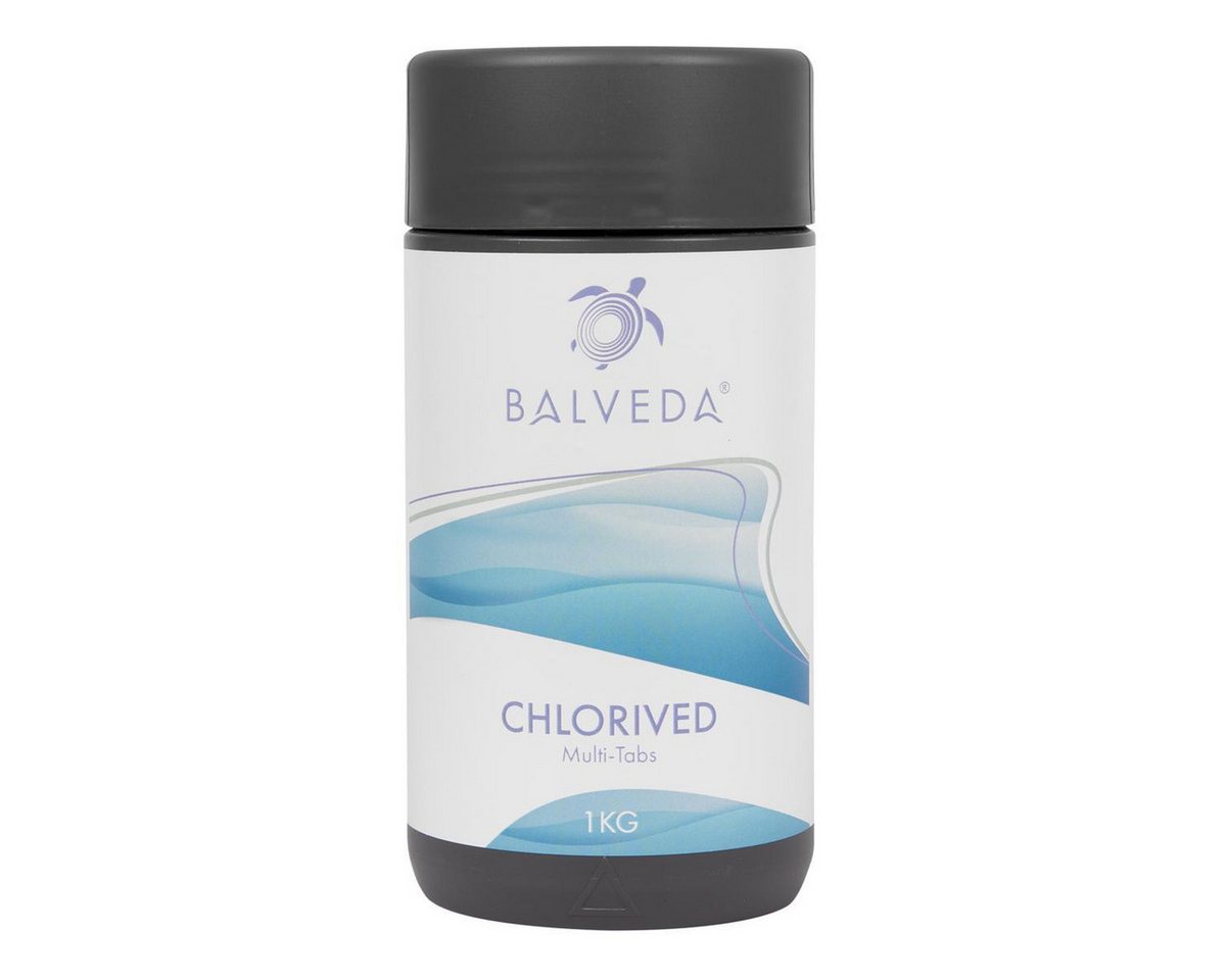 BALVEDA Poolpflege BALVEDA CHLORIVED 20 g Multi-Tabs 1 kg, (Einzelpackung), Desinfektion und Algenschutz