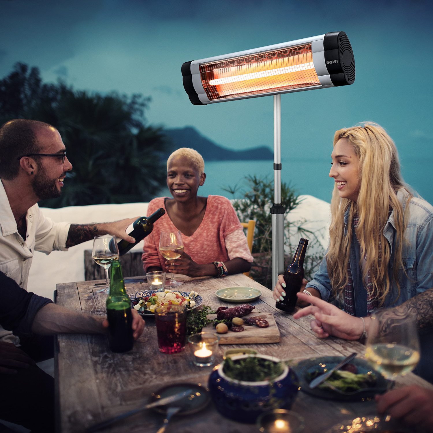 ROWI Terrassenstrahler Infrarot - 2000 W günstig online kaufen