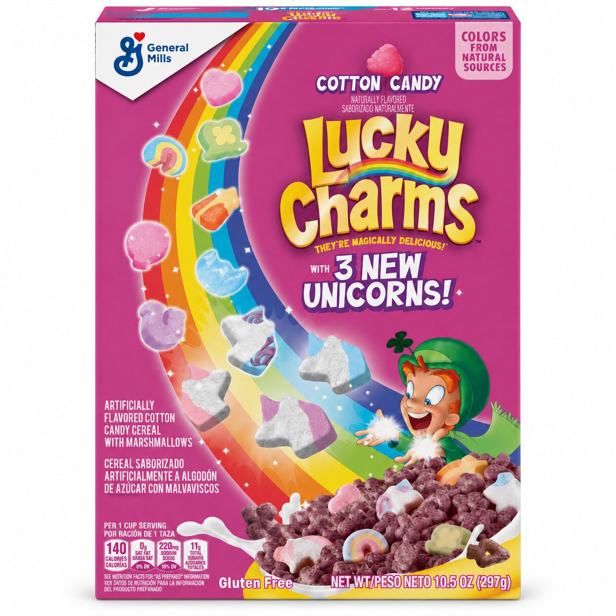 Candy & Bar Cerealien Lucky Charms Cotton Candy Limited Edition 300 g – Cerealien