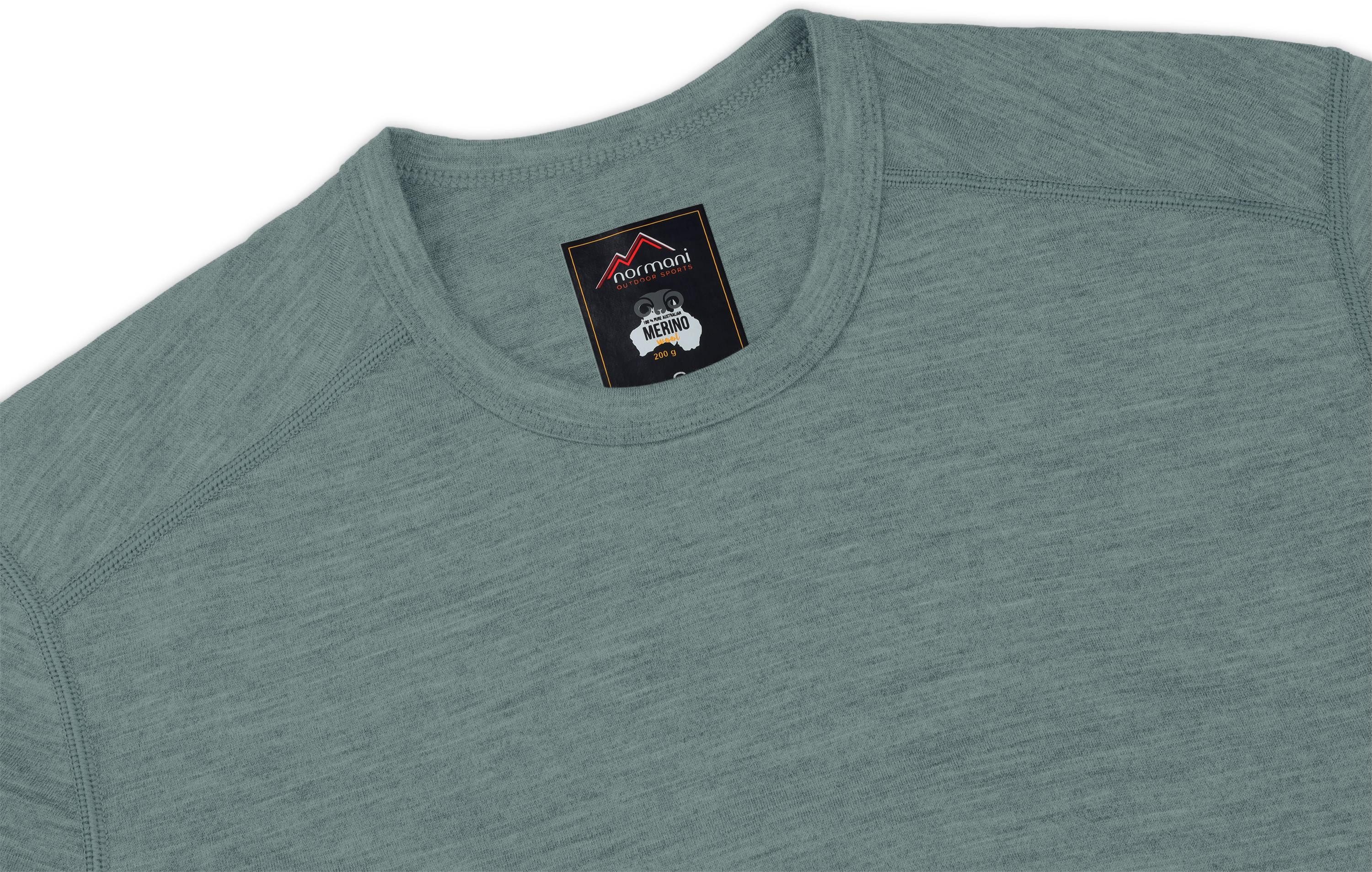 normani Thermounterhemd Herren Merino T-Shirt Darwin Kurzarm T-Shirt Thermounterwäsche aus Merinowolle – Bild 5 von 5