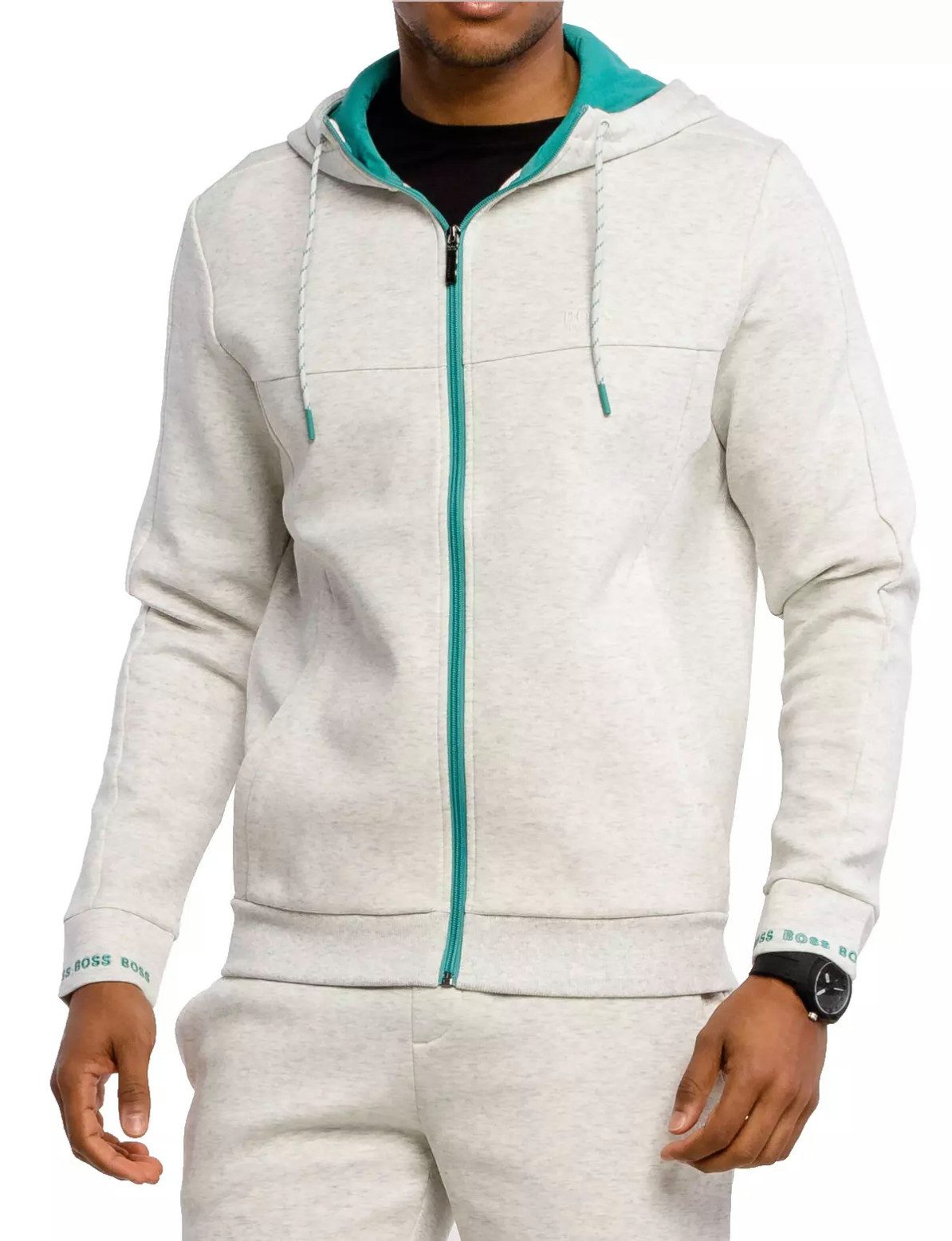 BOSS Sweatjacke HUGO BOSS Saggy 1 Zip Up Hoodie Sweatshirt Sweat-Jacke Hoody Jacket Pu