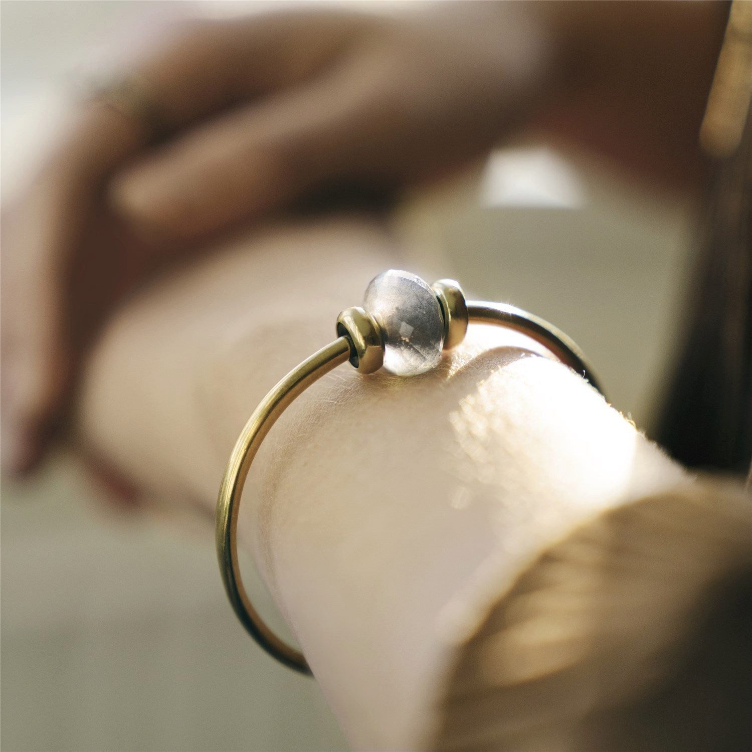 Trollbeads Armspange Armspange mit Spacern, 18k vergoldet, TGPBO-00118