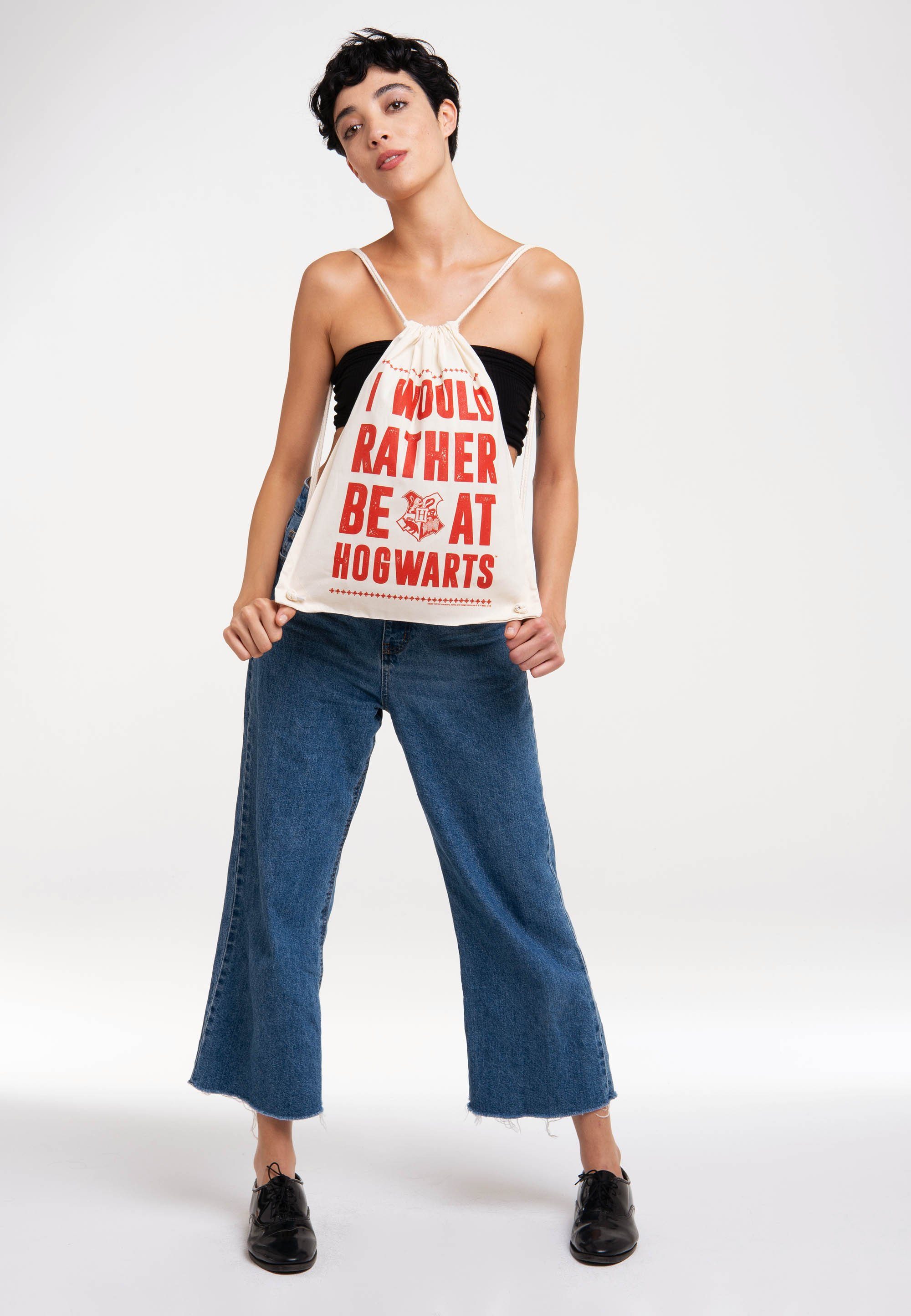 LOGOSHIRT Kulturbeutel Turnbeutel Harry Potter, mit großem Frontprint