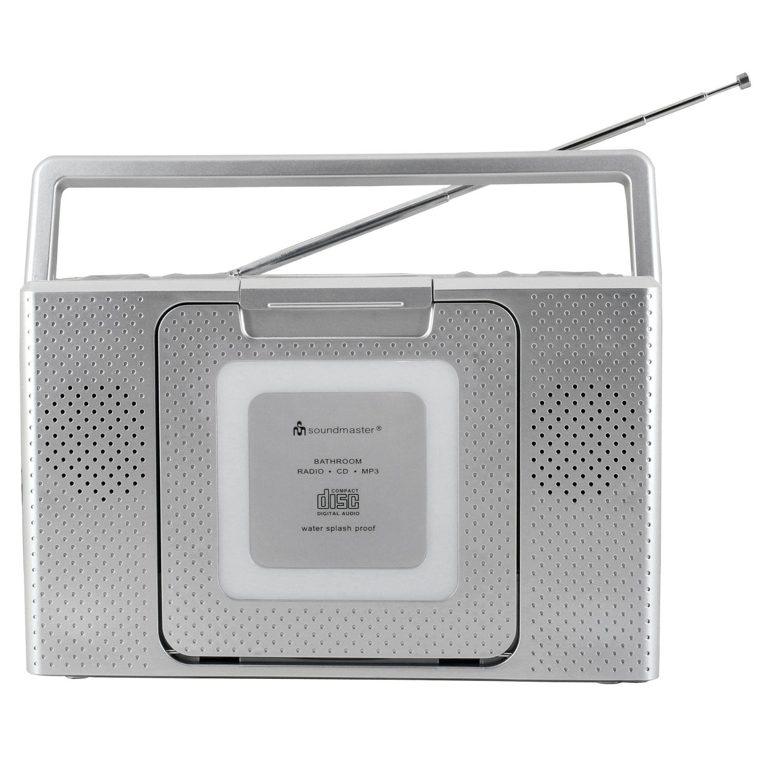 IPX4 BCD480 Badradio Soundmaster Küchen-Radio spritzwassergeschützt Uhr Küchenradio CD Radio