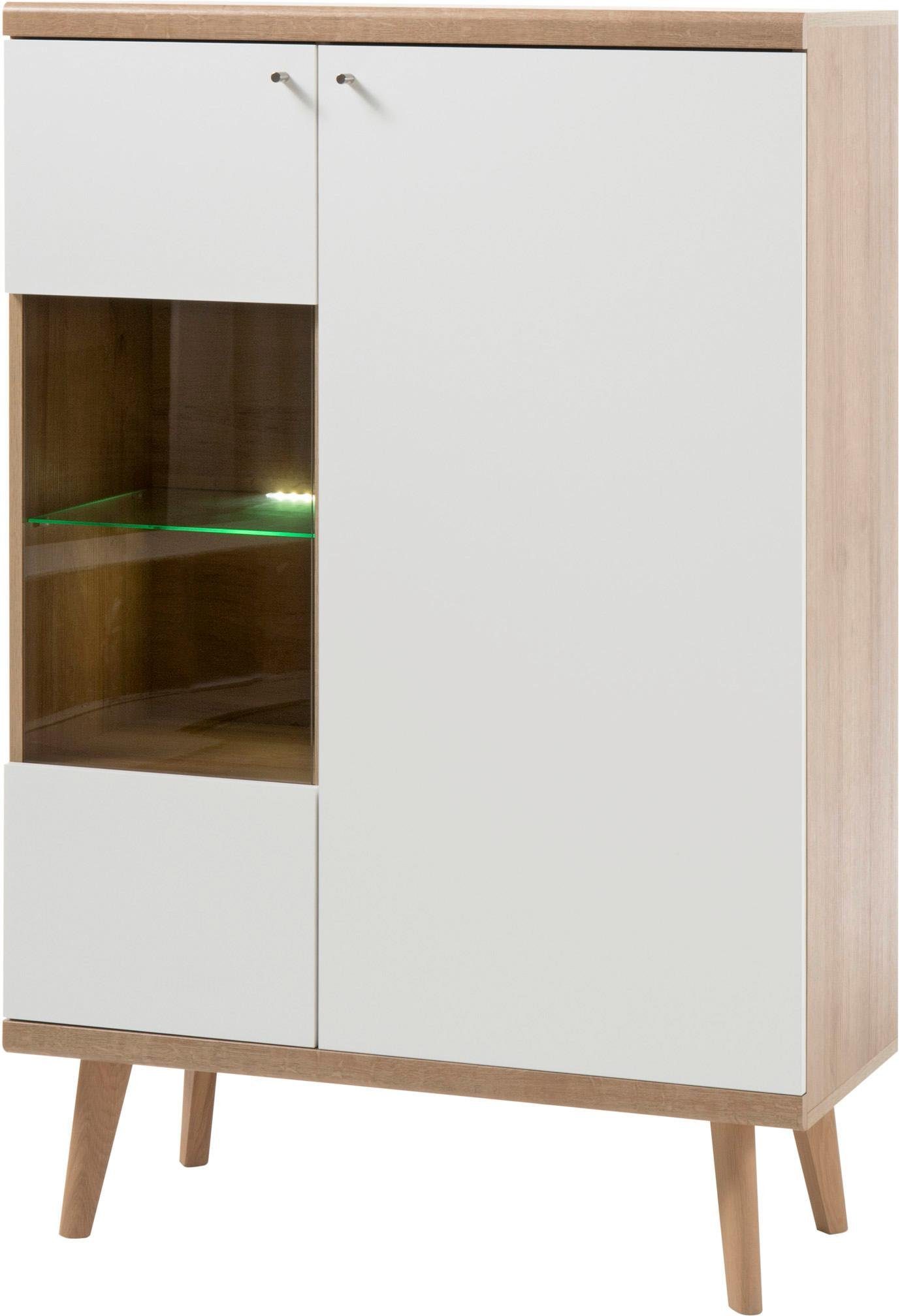 andas Vitrine Merle Scandi Design, Höhe freundin Home 134 cm, der Collection aus