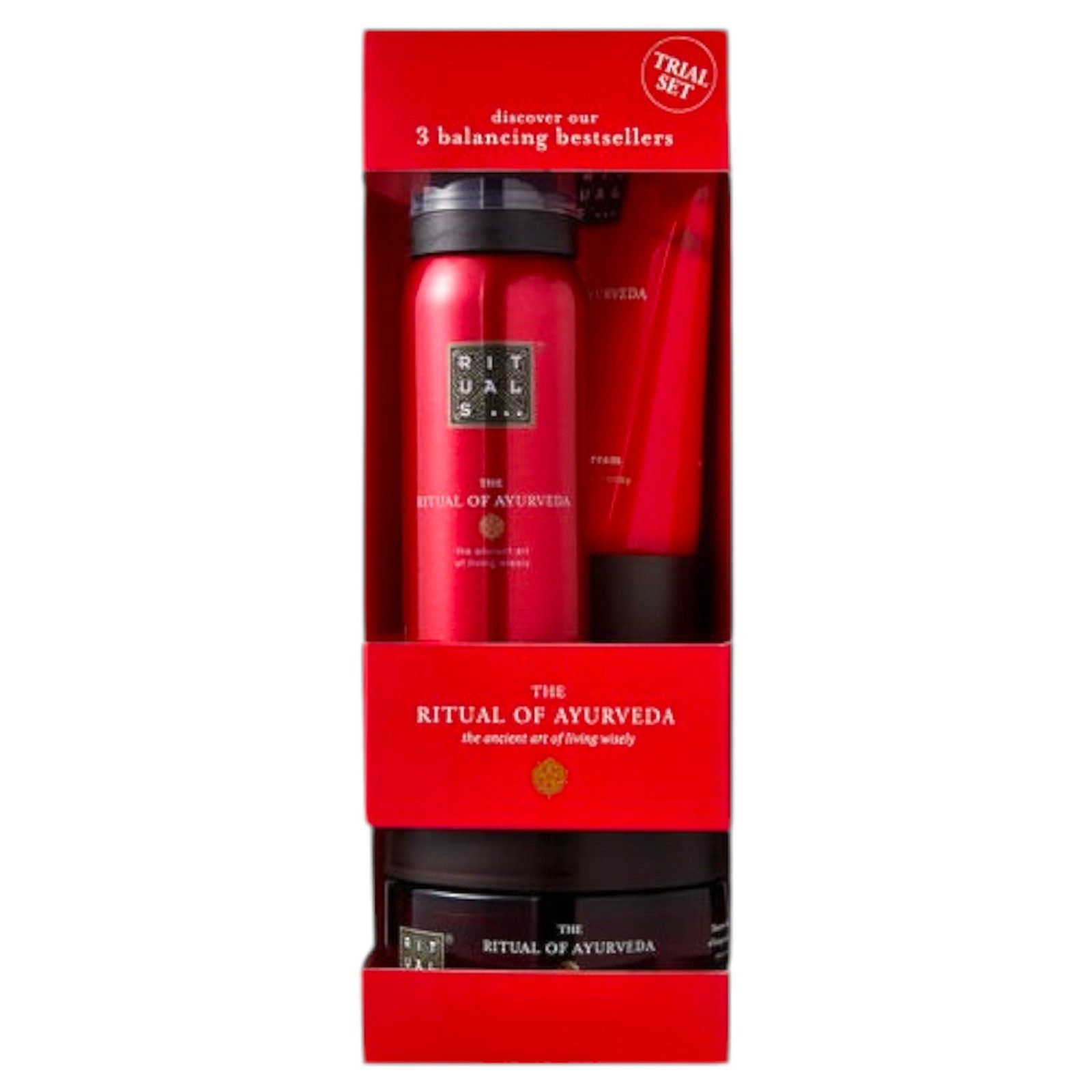 Rituals Pflege-Geschenkset The Ritual of Ayurveda 3-teiliges Beauty-Set, Wohltuender Duft aus indischer Rose und süßem Mandelöl