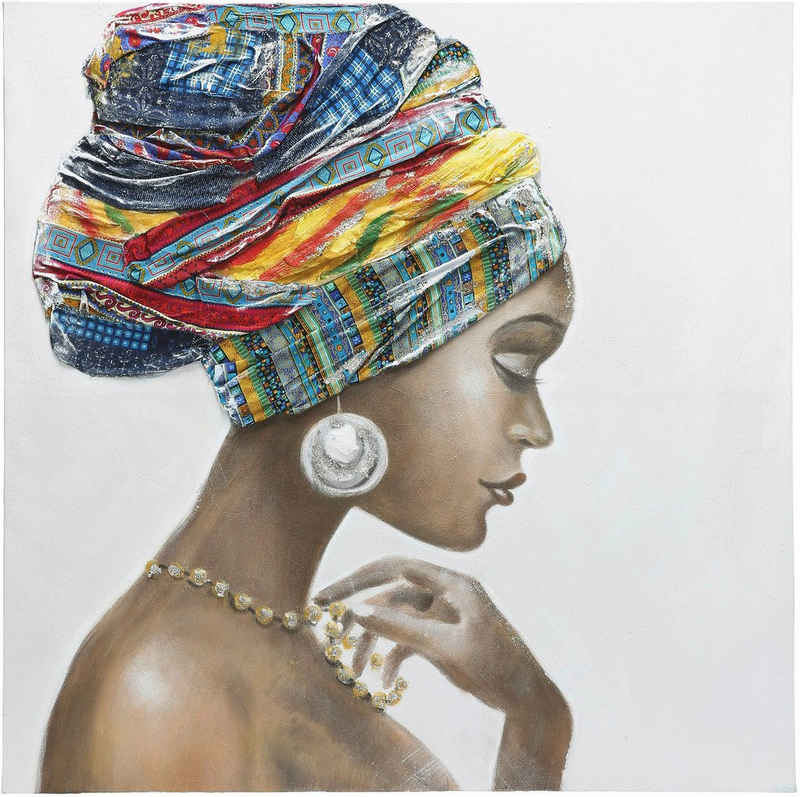 GILDE Leinwandbild Gemälde Afrik. Schönheit, (1 St)