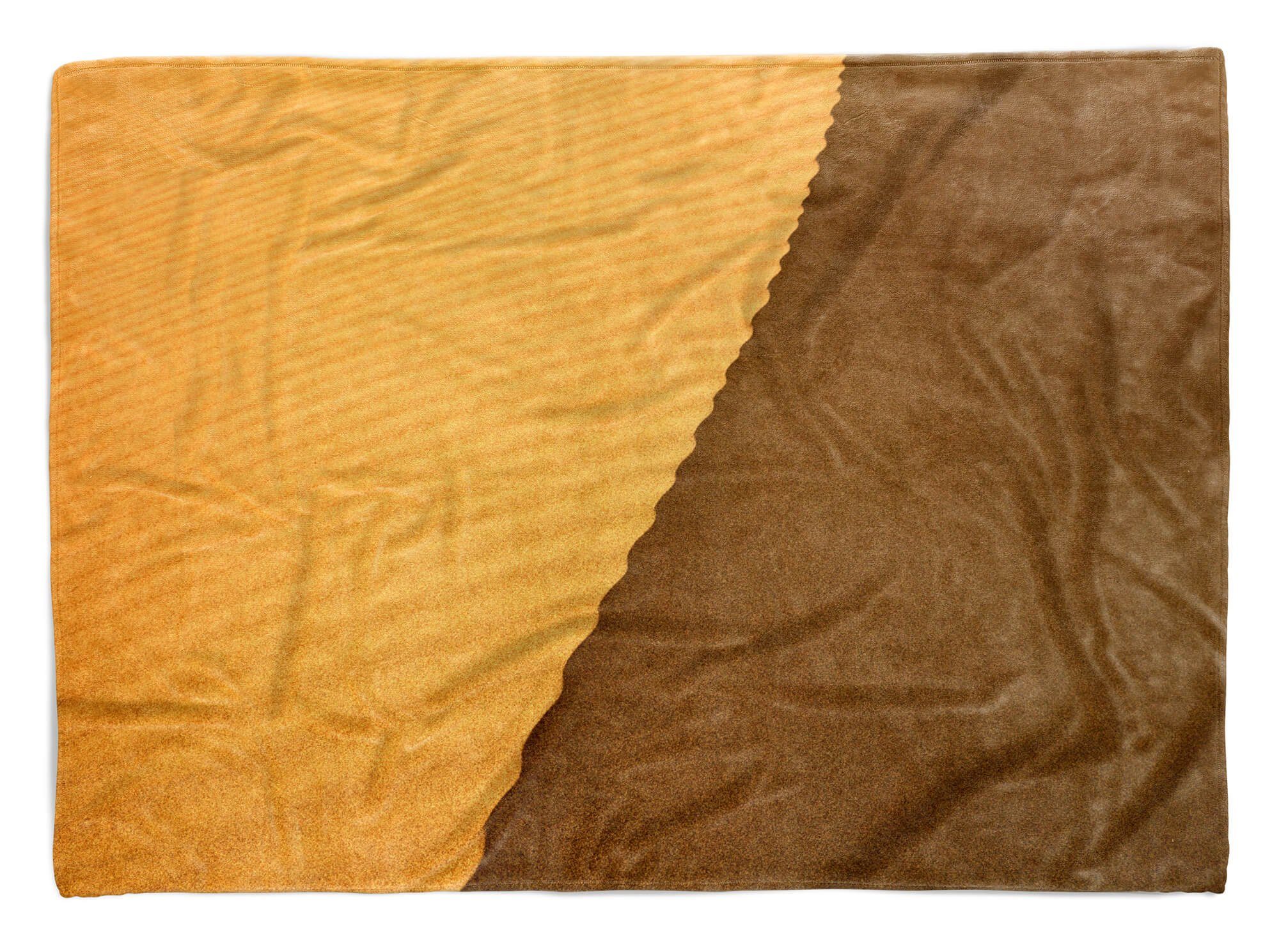 Sinus Art Handtücher Handtuch Strandhandtuch Saunatuch Kuscheldecke mit Fotomotiv Wüste Sand Wüstens, Baumwolle-Polyester-Mix (1-St), Handtuch