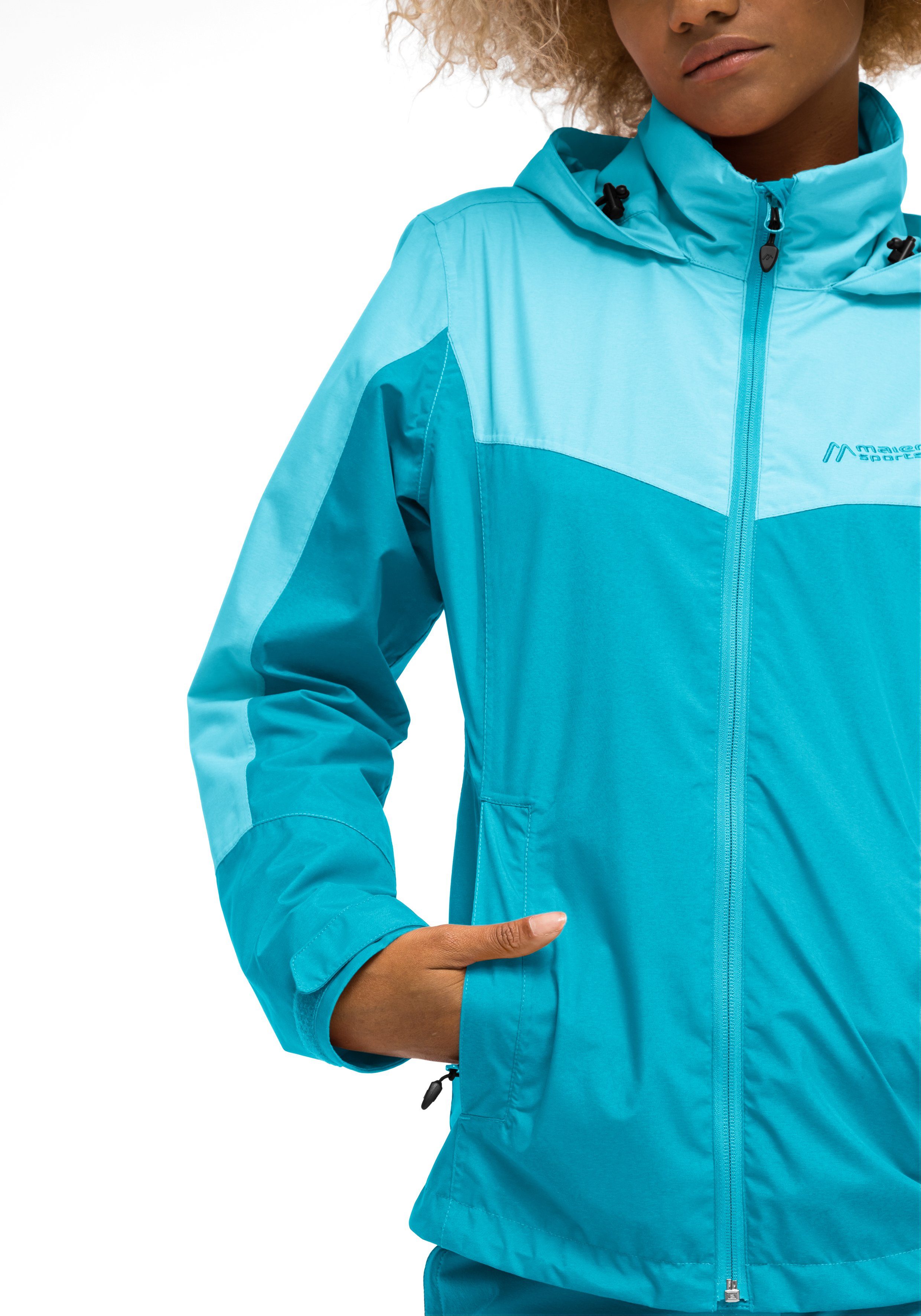 Sports türkis Outdoorjacke Funktionsjacke Wasserdichte Maier Material Partu aus atmungsaktivem W