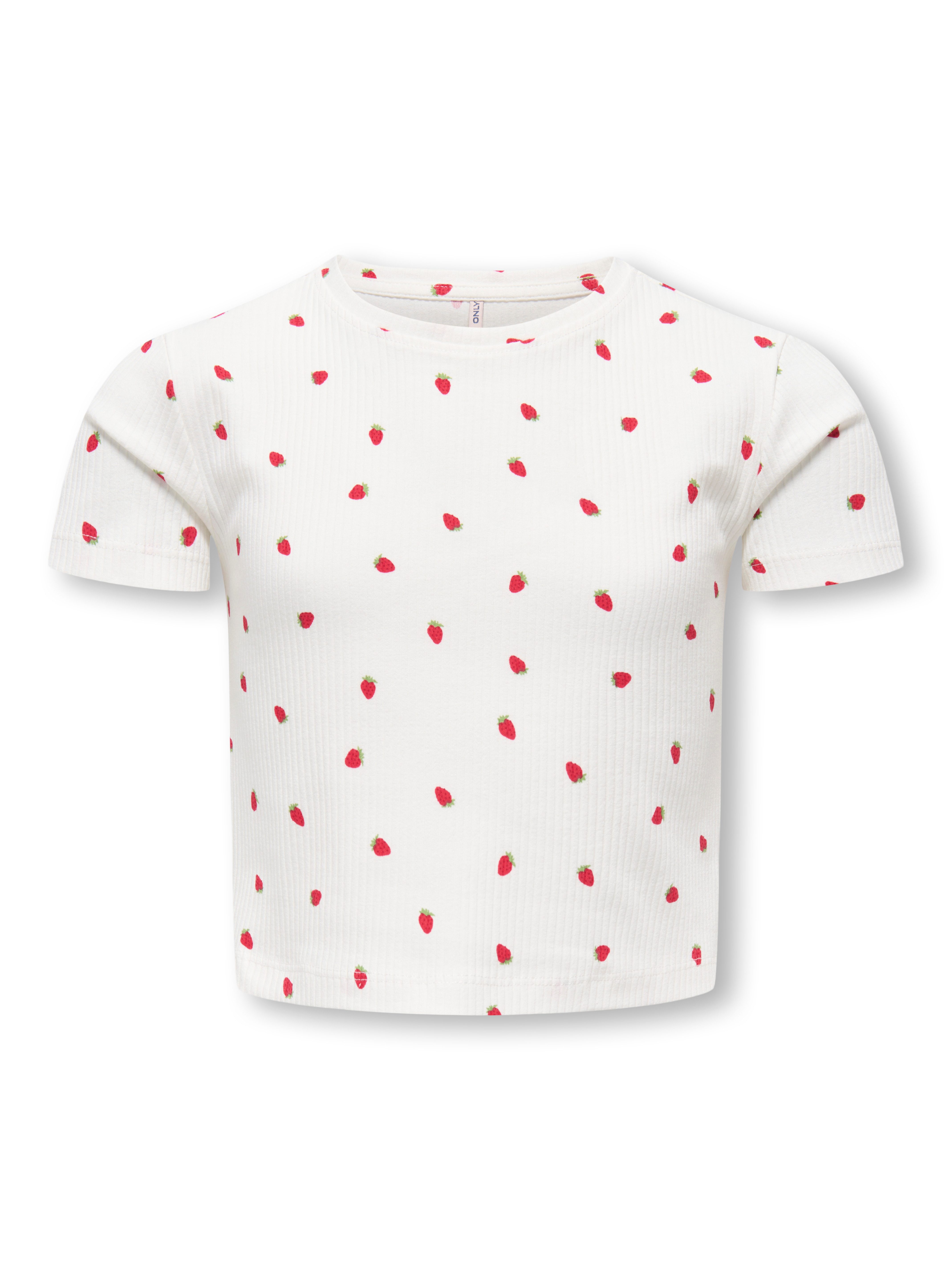 Cloud Dancer AOP:Strawberries
