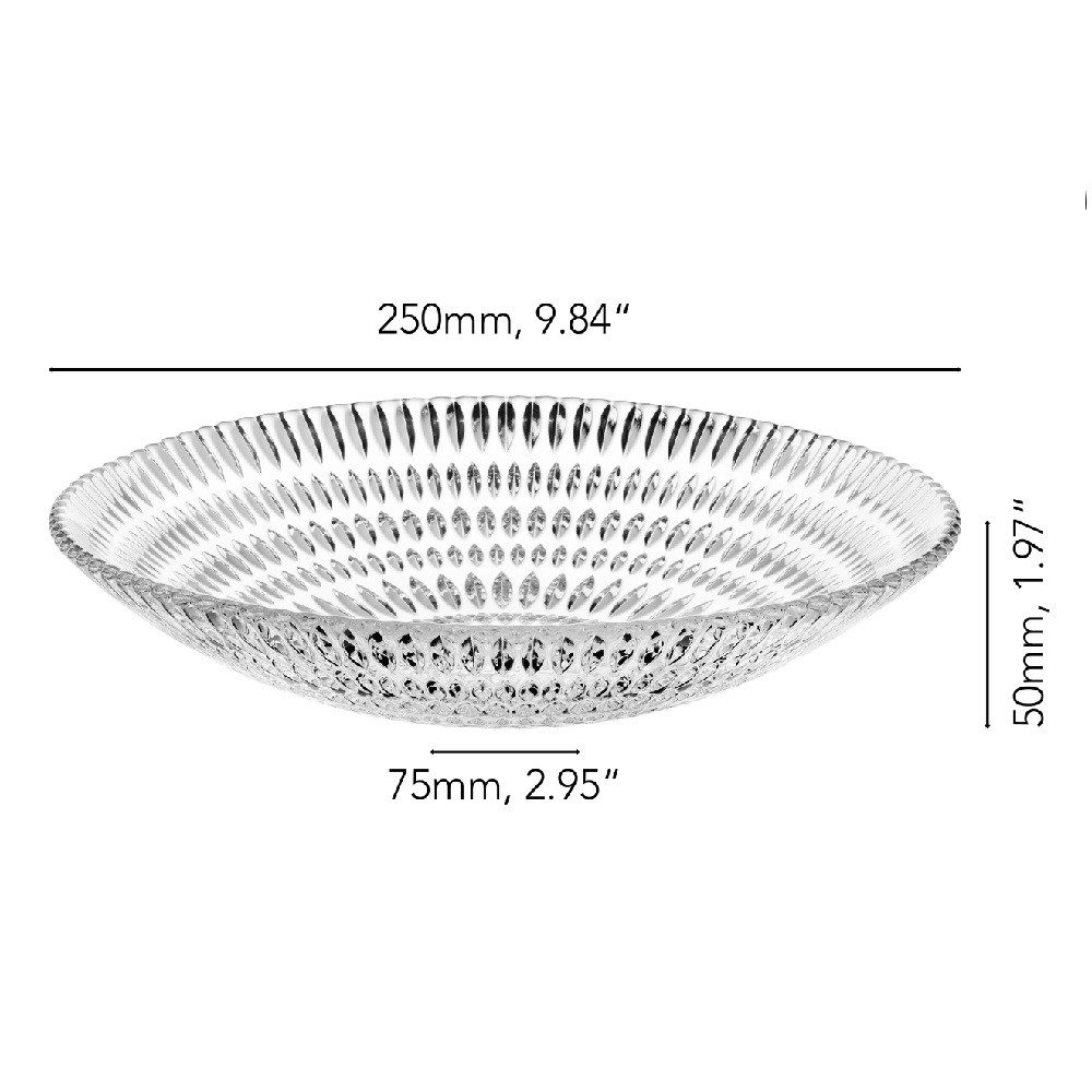 Nachtmann Schüssel Nachtmann Ethno Schale rund 25 cm, Kristallglas, (Packung)